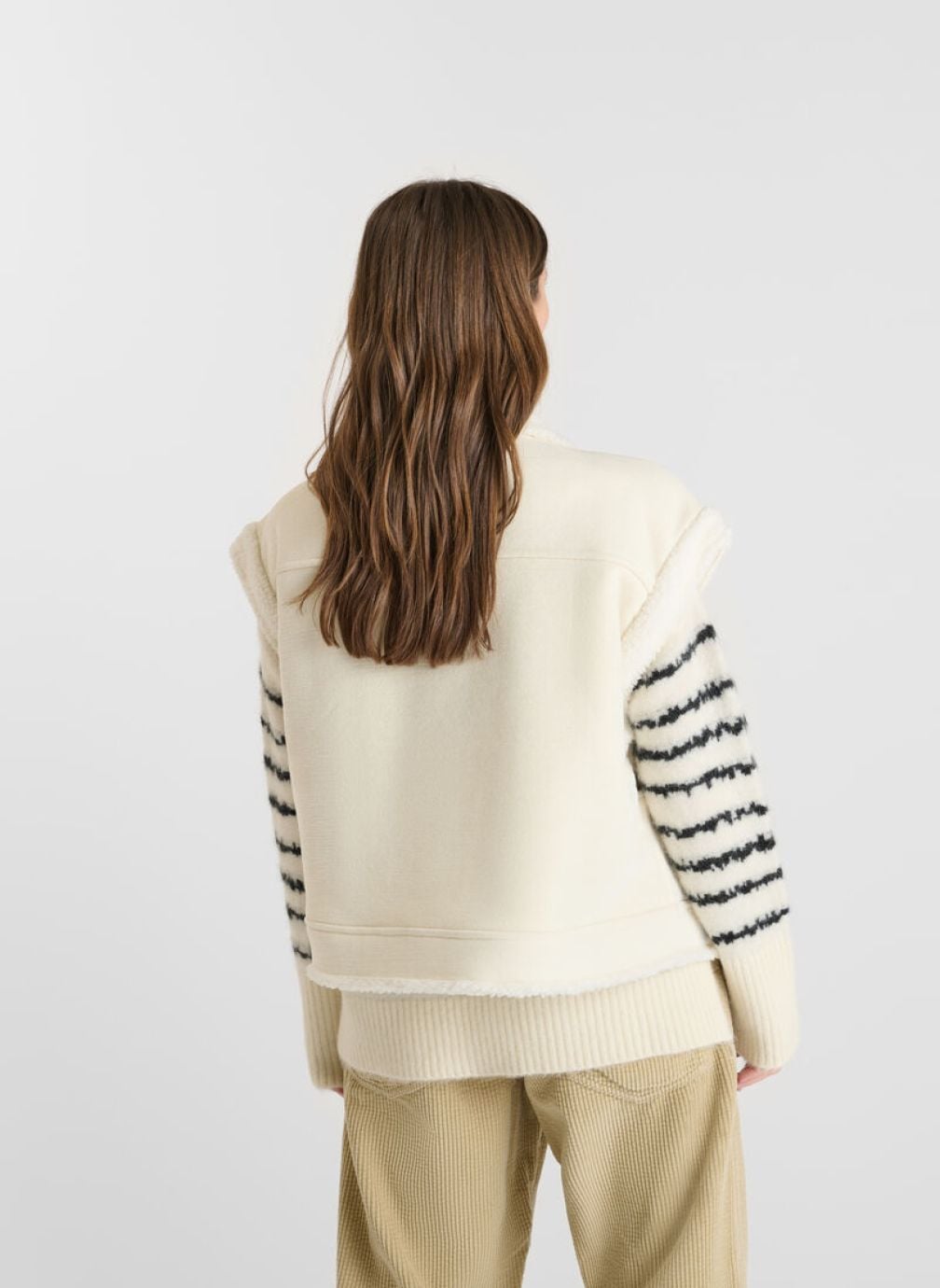 Vestes Veste sans manches FUJI White femme blanc Le temps des cerises Vestes Veste sans manches FUJI White femme blanc Blanc