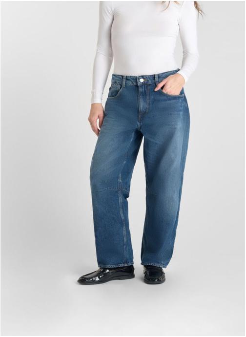 Le temps des cerises Jeans droit Jeans loose Blue femme bleu