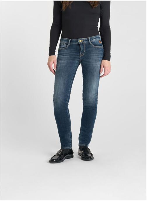 Le temps des cerises Jeans droit Jeans push-up slim PULP Blue femme bleu