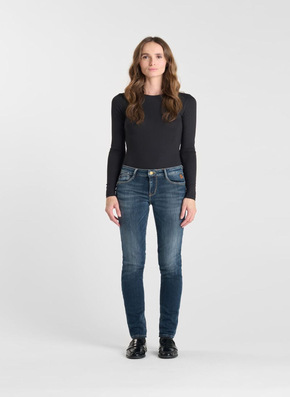 Jeans droit Jeans push-up slim PULP Blue femme bleu Le temps des cerises Jeans droit Jeans push-up slim PULP Blue femme bleu Bleu