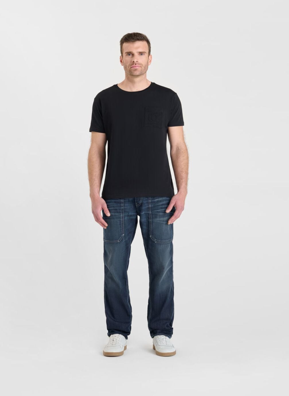 Jeans droit Jeans loose Blue homme bleu Le temps des cerises Jeans droit Jeans loose Blue homme bleu Bleu