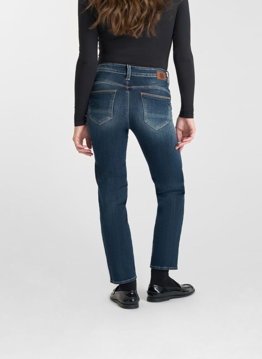 Jeans droit Jeans push-up droite taille haute PULP Blue femme bleu Le temps des cerises Jeans droit Jeans push-up droite taille haute PULP Blue femme bleu Bleu