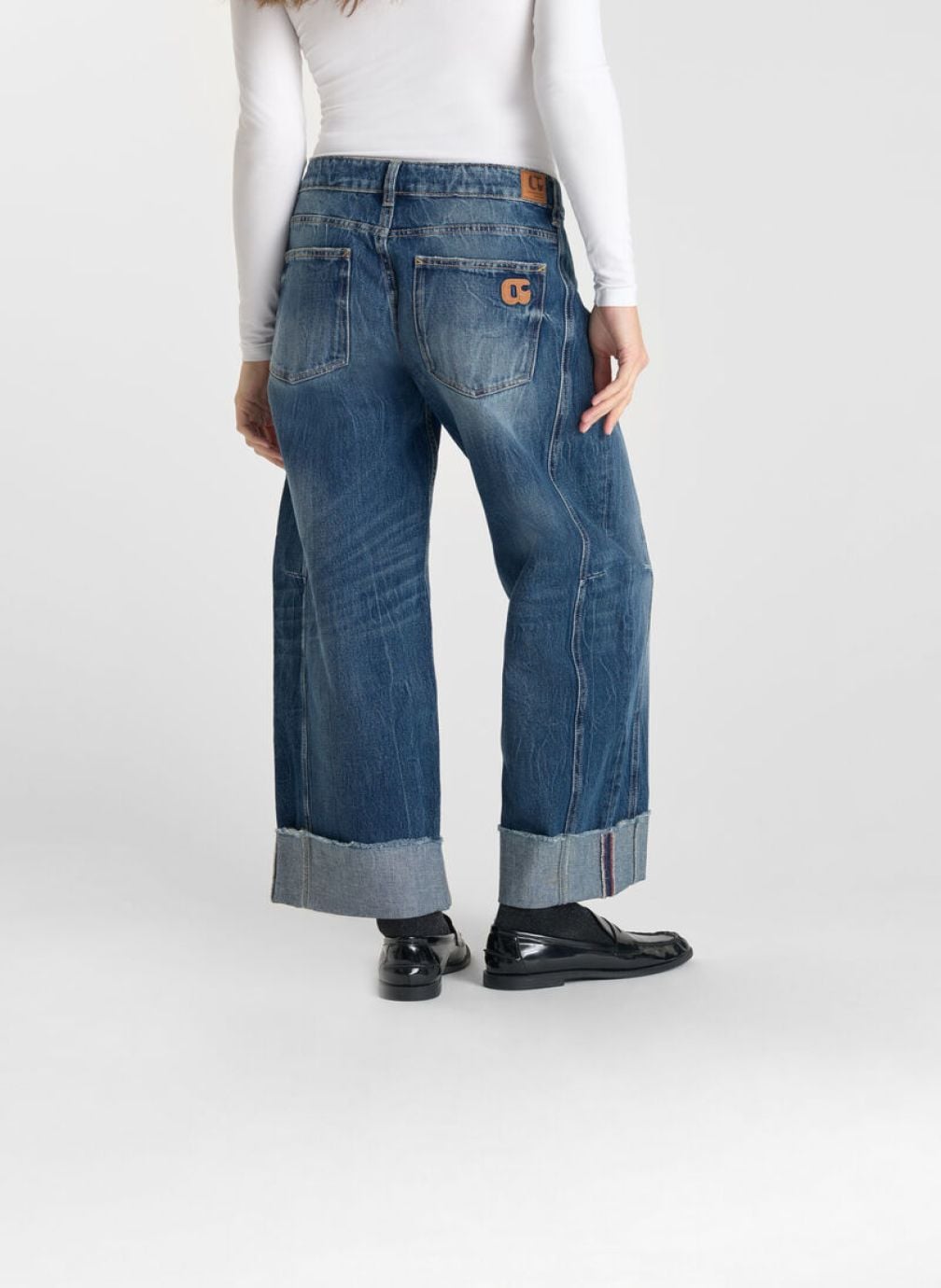 Jeans droit Jeans loose Blue femme bleu Le temps des cerises Jeans droit Jeans loose Blue femme bleu Bleu