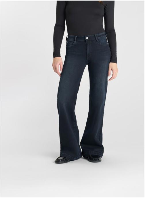 Le temps des cerises Jeans droit Jeans flare PULP high flare Blue femme bleu