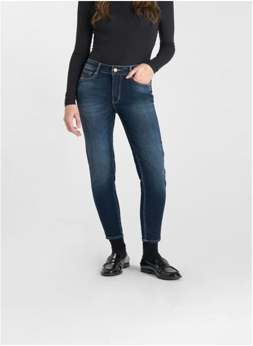 Le temps des cerises Jeans droit Jeans push-up slim taille haute PULP Blue femme bleu