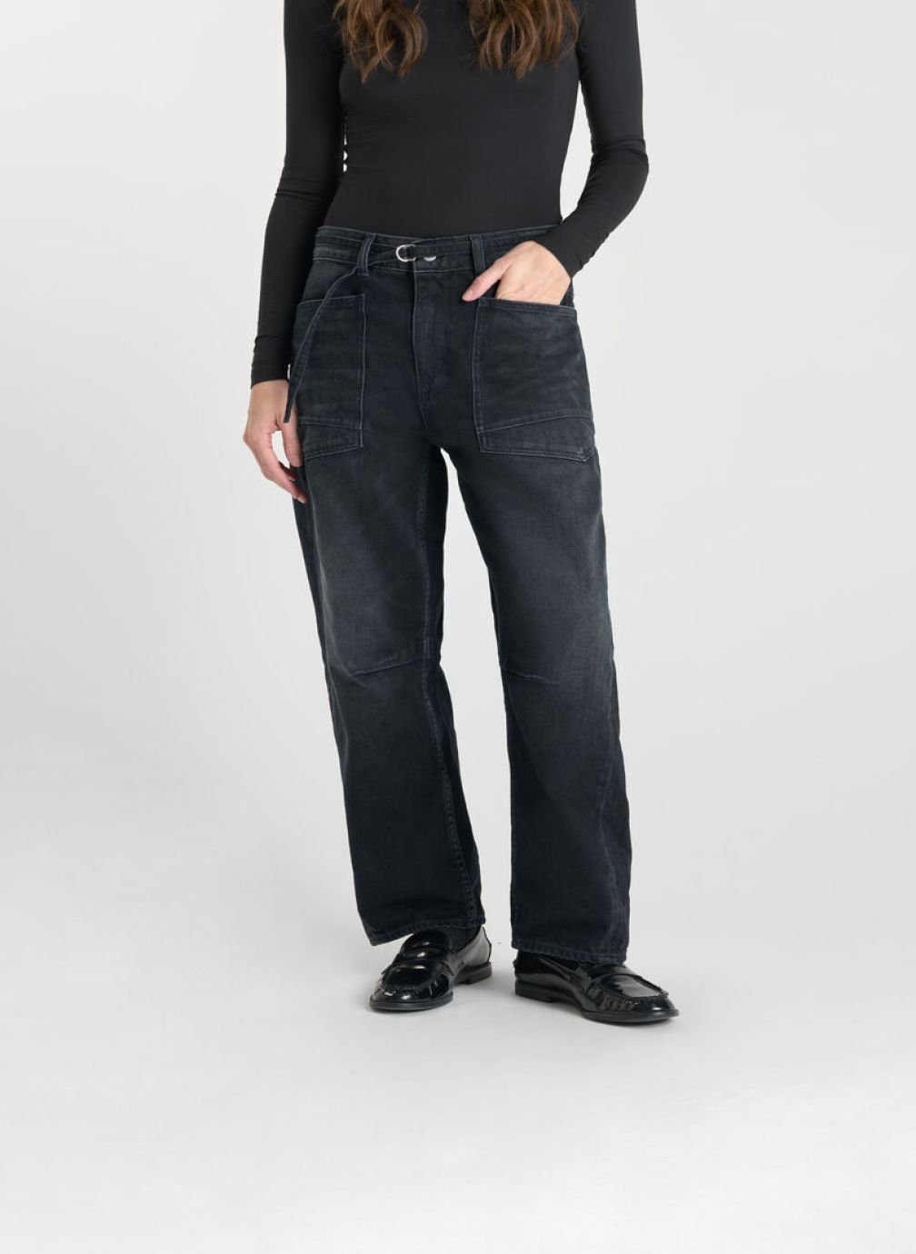 Jeans droit Jeans loose Blue femme bleu Le temps des cerises Jeans droit Jeans loose Blue femme bleu Bleu