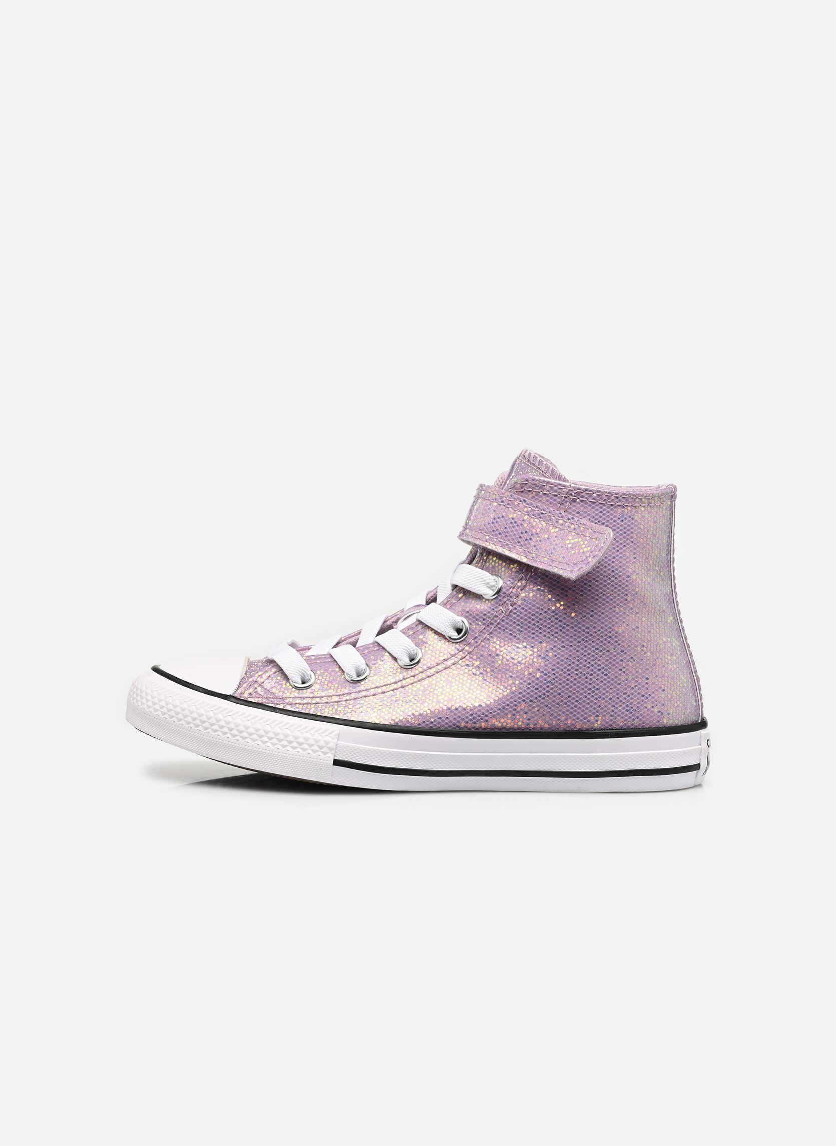 Baskets Chuck Taylor All Star Disco Easy-On Hi C fille violet Converse Baskets Chuck Taylor All Star Disco Easy-On Hi C fille violet Altitude Lilac/White/Black