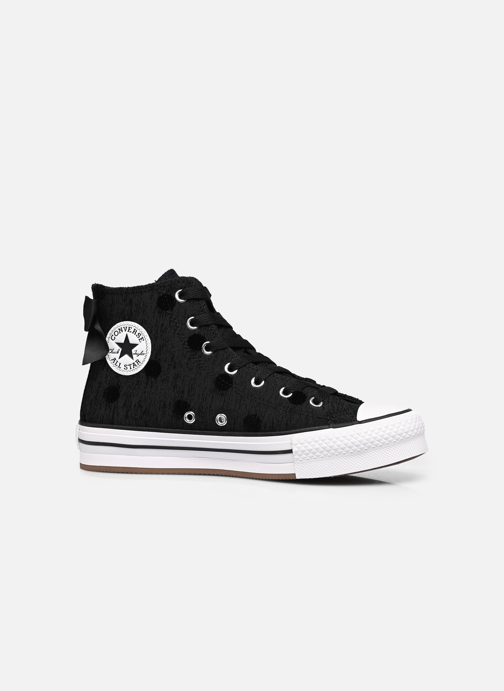 Baskets hautes Chuck Taylor All Star Lift Bow Platform fille noir Converse Baskets hautes Chuck Taylor All Star Lift Bow Platform fille noir BLACK/WHITE/BLACK