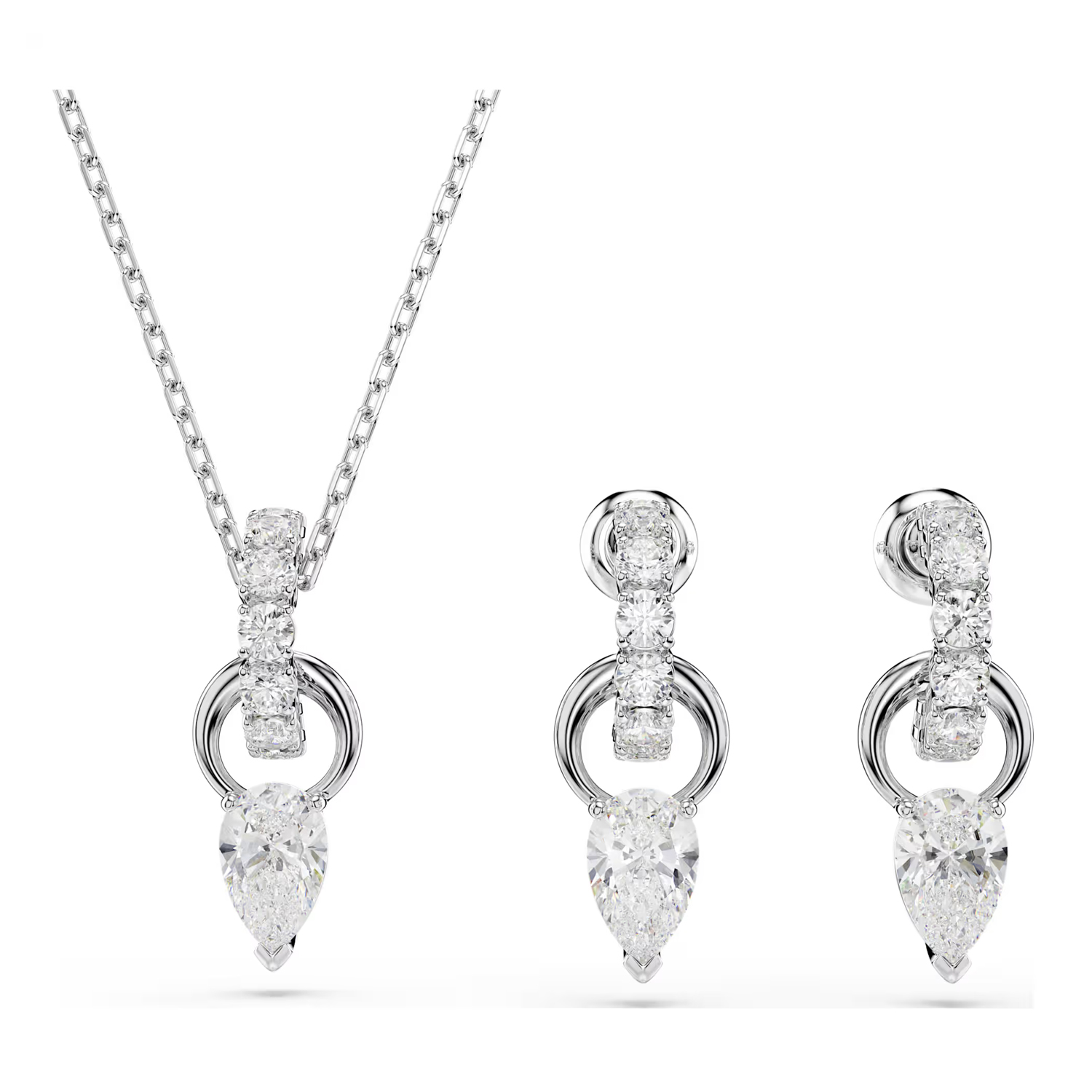 Ensemble d'argent 3PS - Ensemble De Bijoux De Luxe Pour Femmes, Collier Ensemble d'argent 3PS - Ensemble De Bijoux De Luxe Pour Femmes, Collier