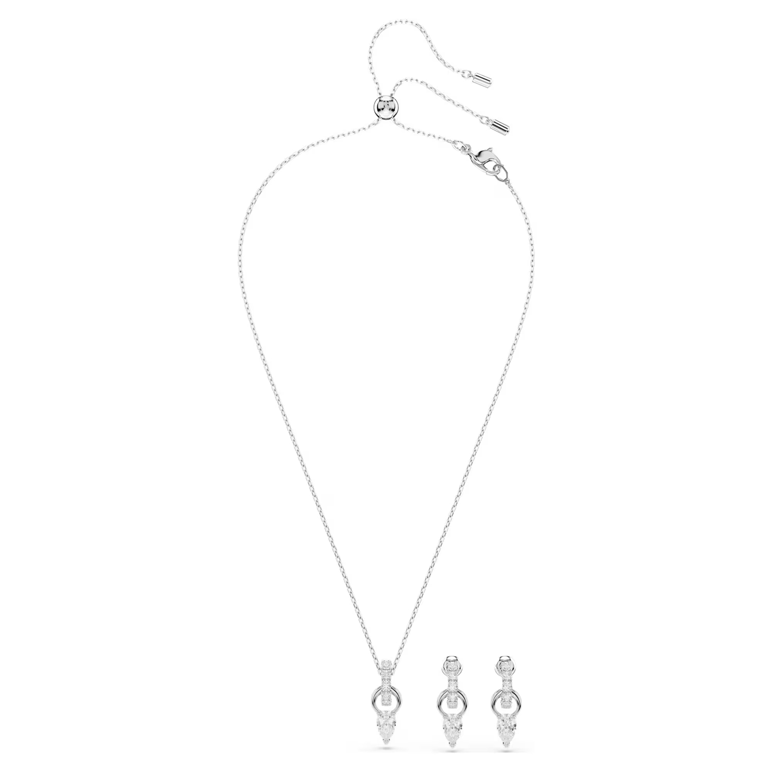 Collier Femme Couleur Argent - Inox / Acier Inoxydable - Longueur 41-45 Cm - Neuf Sans Emballage