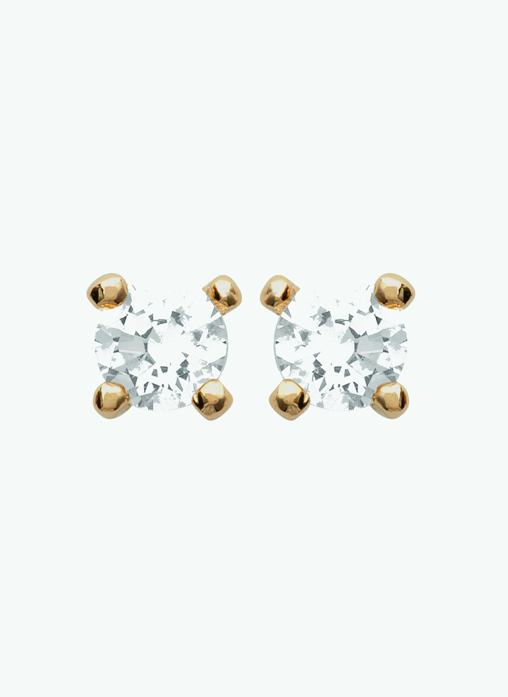Boucles D'oreilles Puces Chien – Acier Inoxydable Plaqué Or – Bijou Femme