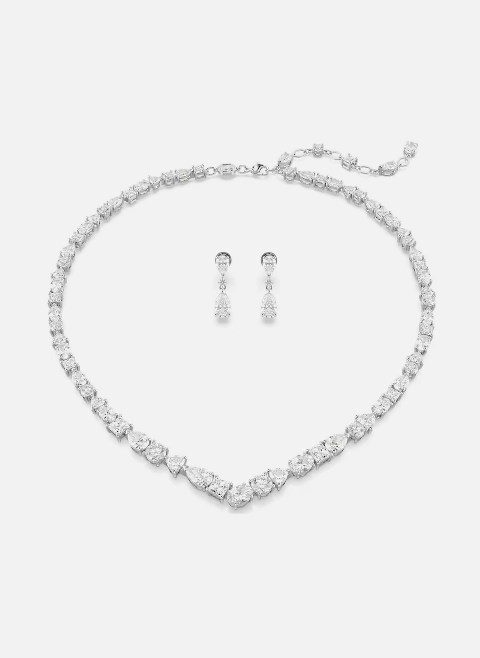 Parure De Bijoux Argent 925 Loutade - Collier, Boucles D'oreilles, Bracelet Et Bague En Forme De Cœur, Cadeau Romantique - 10