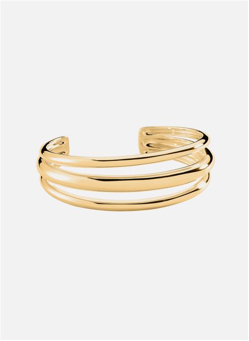 Lot De 10 Bracelets Manchette Femme Or - Multi Empilables, Large, En Alliage, Diamètre Intérieur 7cm, Idéal Pour Cadeau
