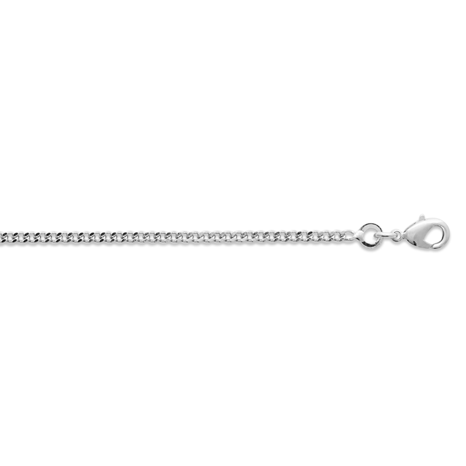 Aka Gioielli® Chaîne Maille Gourmette 2.8mm Argent 925 Rhodié - Collier Élégant Femme & Homme 70cm