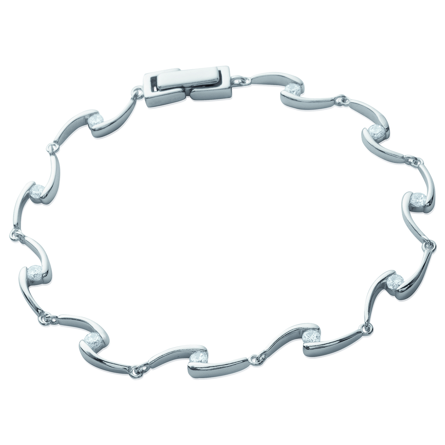 Bague Cercle en Argent pour Femme, Bague en Argent Cercle Vide - una