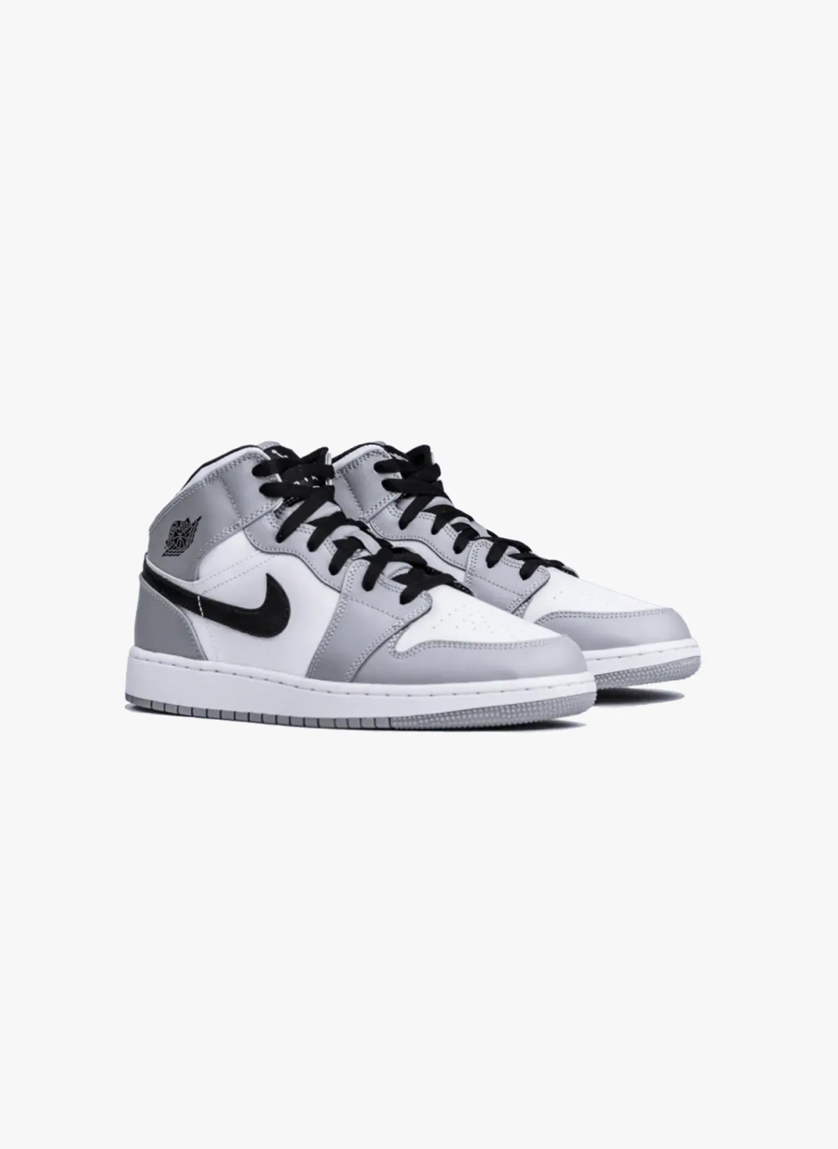 Baskets 1 Mid Light Smoke Grey femme gris Air Jordan Baskets 1 Mid Light Smoke Grey femme gris grey