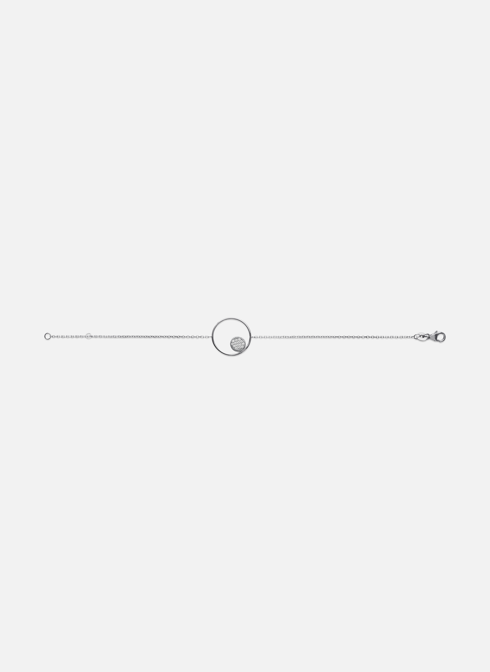 Bracelet En Argent Avec Pierres - Gourmette Fantaisie Pour Femme - Élégant Et Féminin