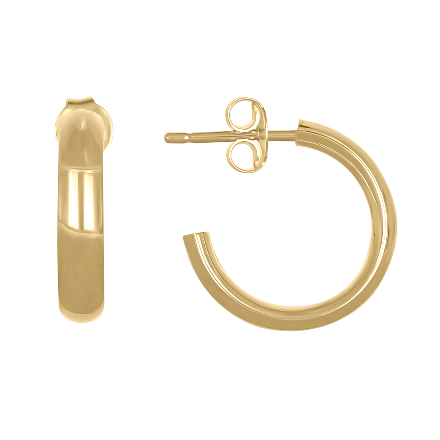 Boucles D'oreilles Créoles Ouvertes Grossé - Occasion