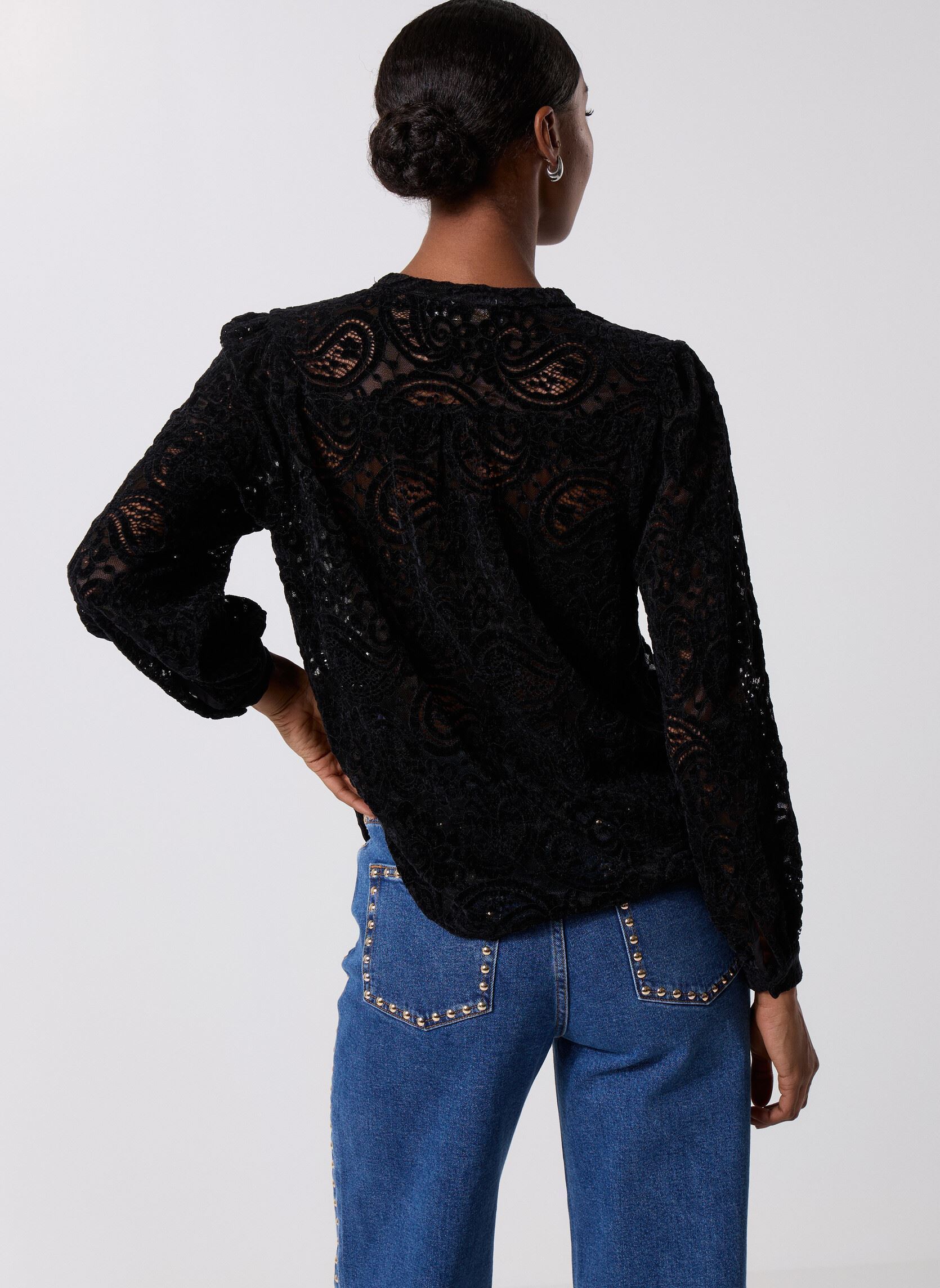Langarm-Blusen Bolentia damen schwarz La Petite Etoile Langarm-Blusen Bolentia damen schwarz 00-NOIR