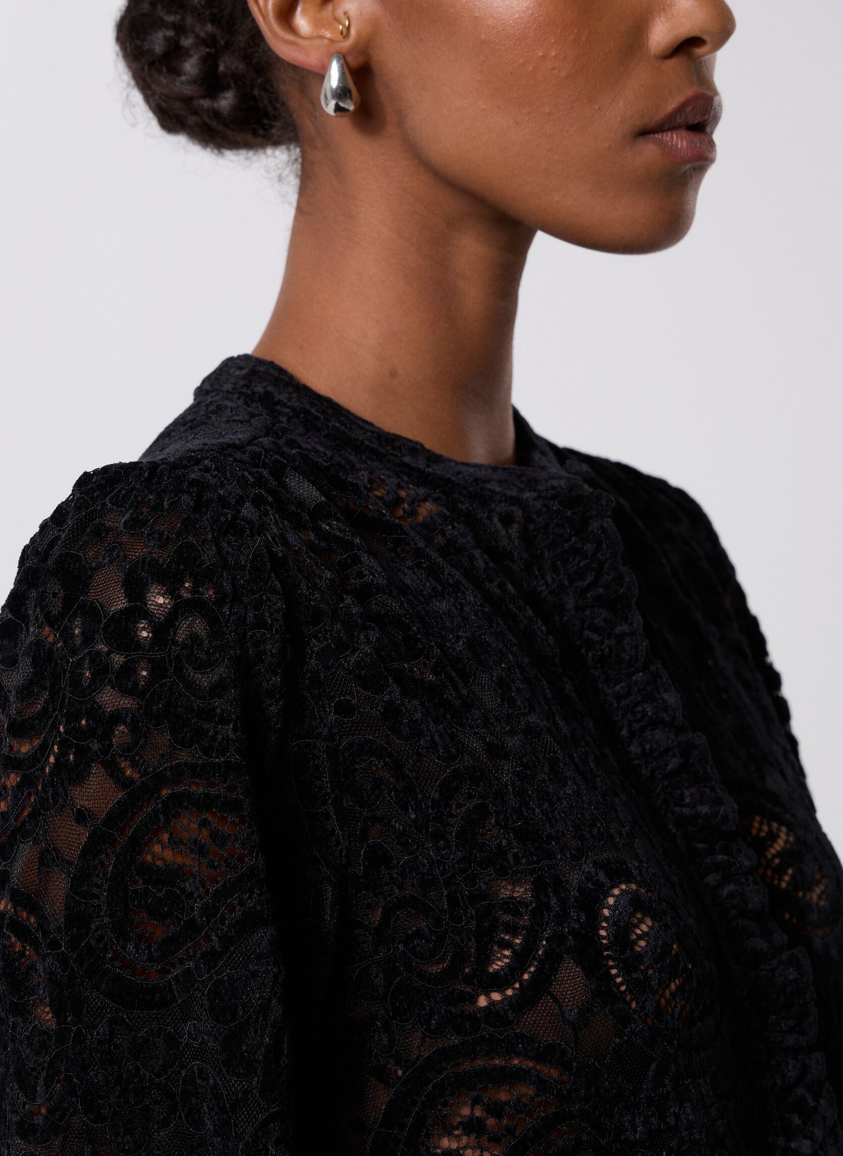 Langarm-Blusen Bolentia damen schwarz La Petite Etoile Langarm-Blusen Bolentia damen schwarz 00-NOIR