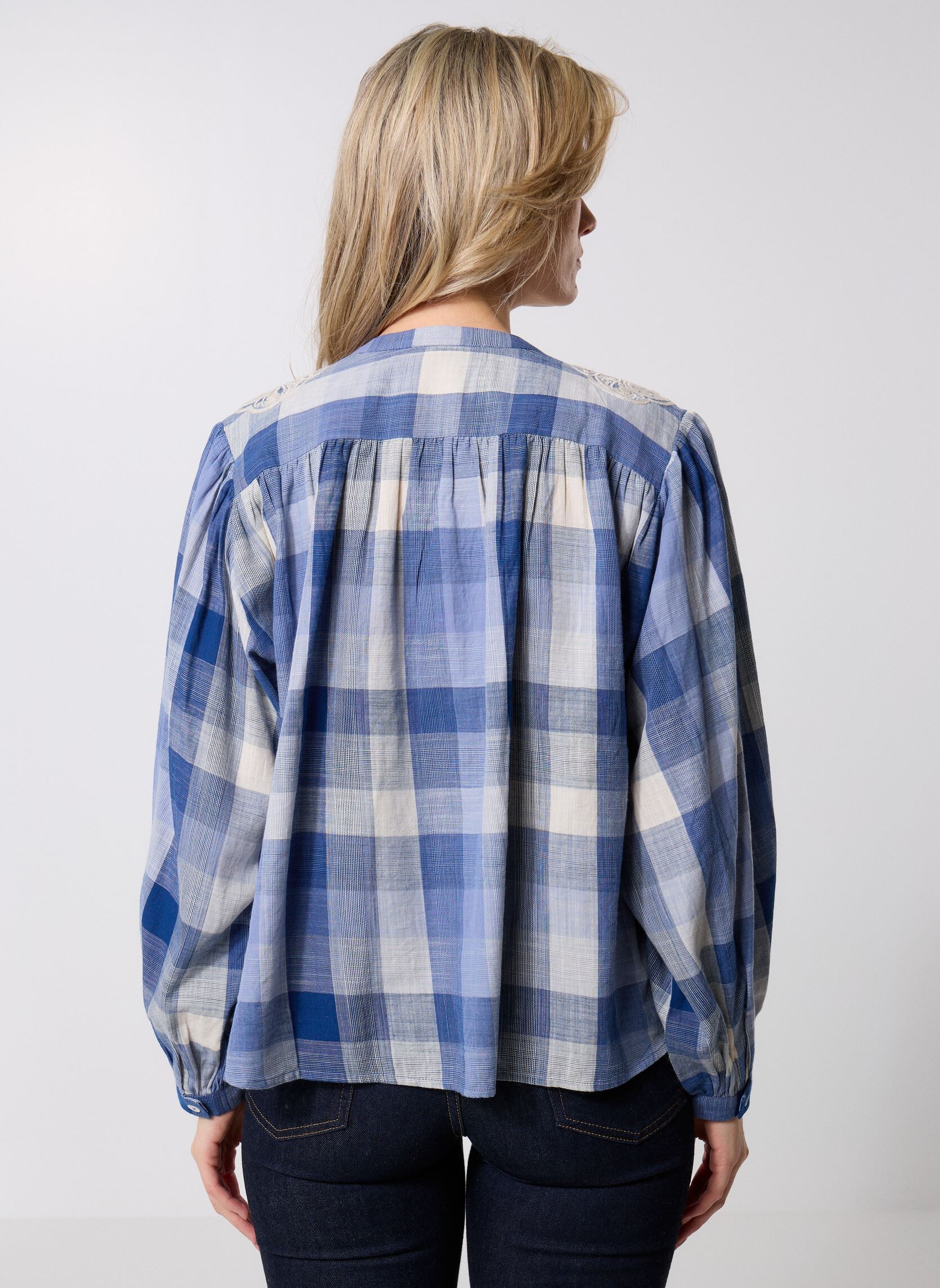 Blouses met lange mouwen Brinda dames blauw La Petite Etoile Blouses met lange mouwen Brinda dames blauw 20-BLEU