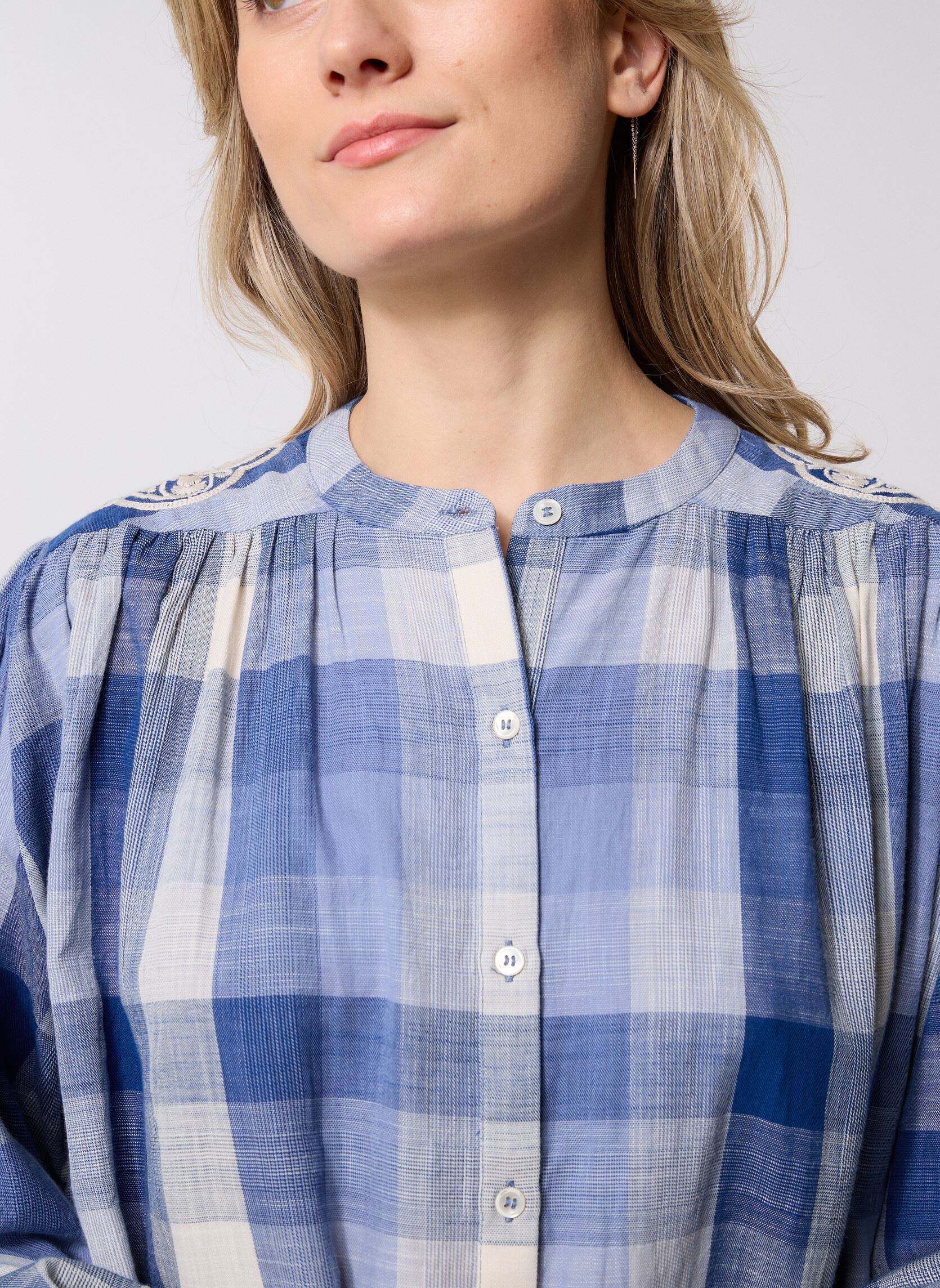 Blouses met lange mouwen Brinda dames blauw La Petite Etoile Blouses met lange mouwen Brinda dames blauw 20-BLEU