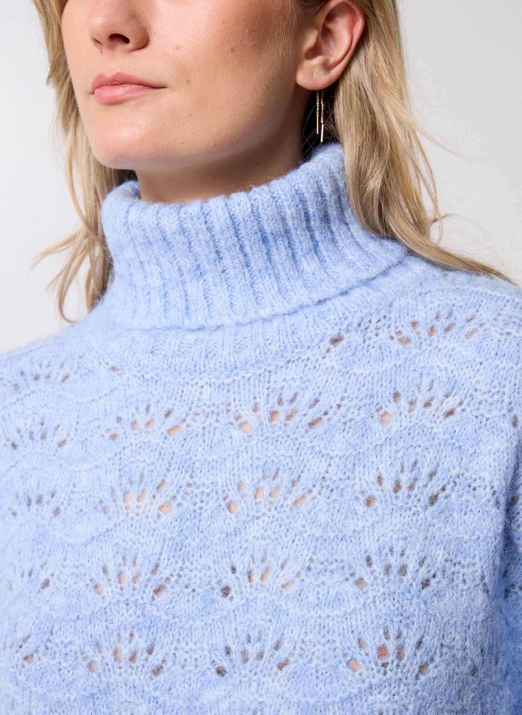 Pulls Madison femme bleu La Petite Etoile Pulls Madison femme bleu 21-Bleu Ciel