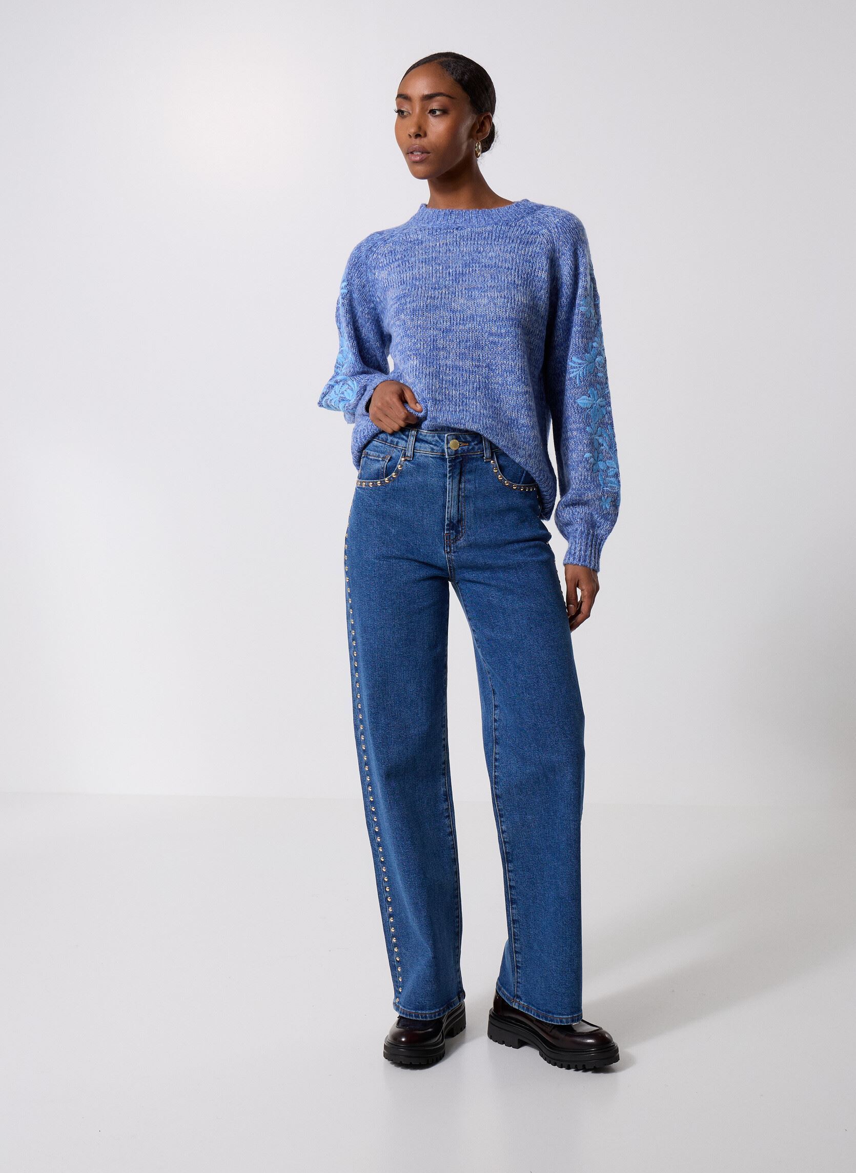 Pullover Maela damen blau La Petite Etoile Pullover Maela damen blau 20-BLEU