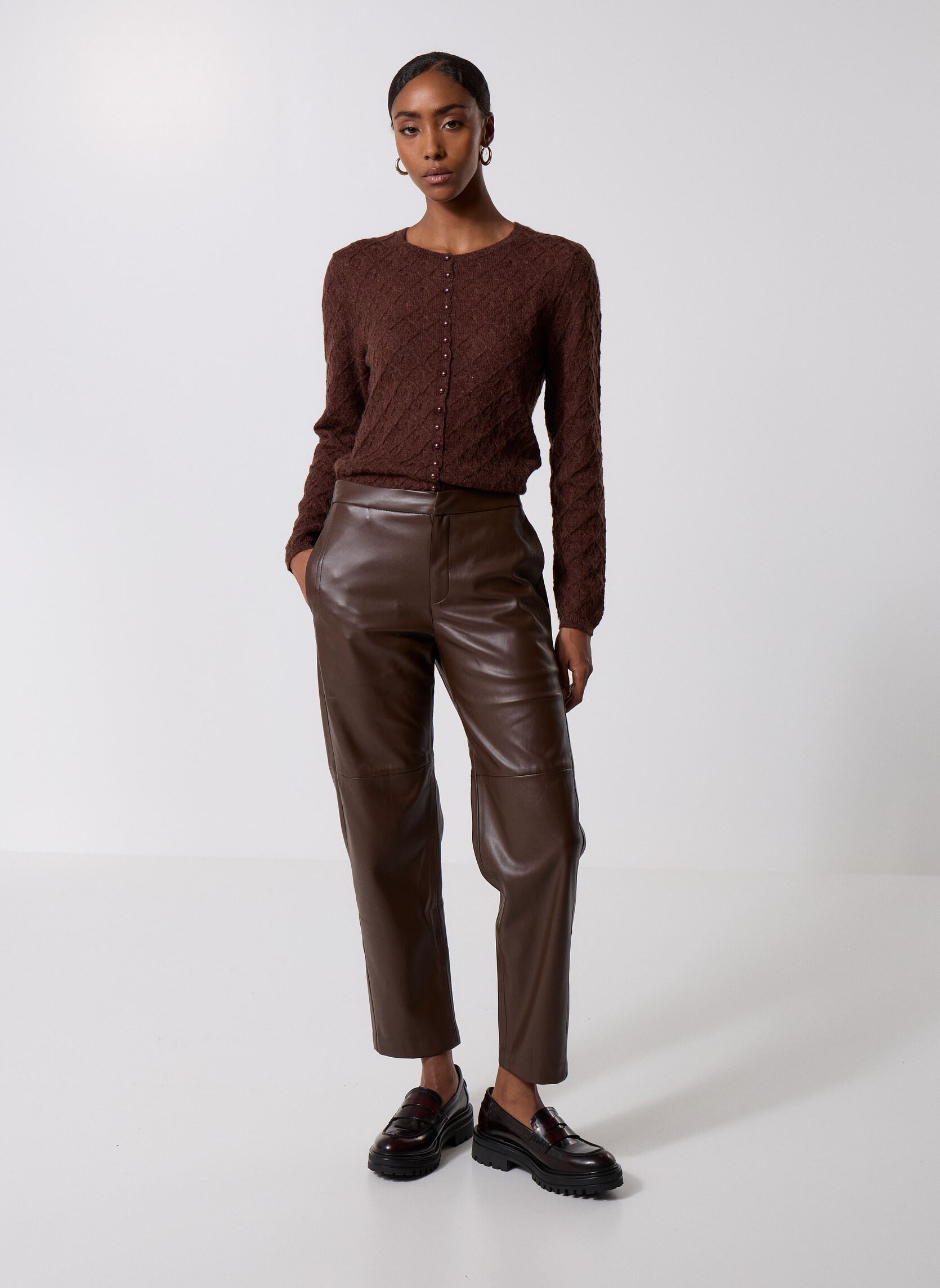 Strickjacken und Westen Meg damen braun La Petite Etoile Strickjacken und Westen Meg damen braun 16-MARRON