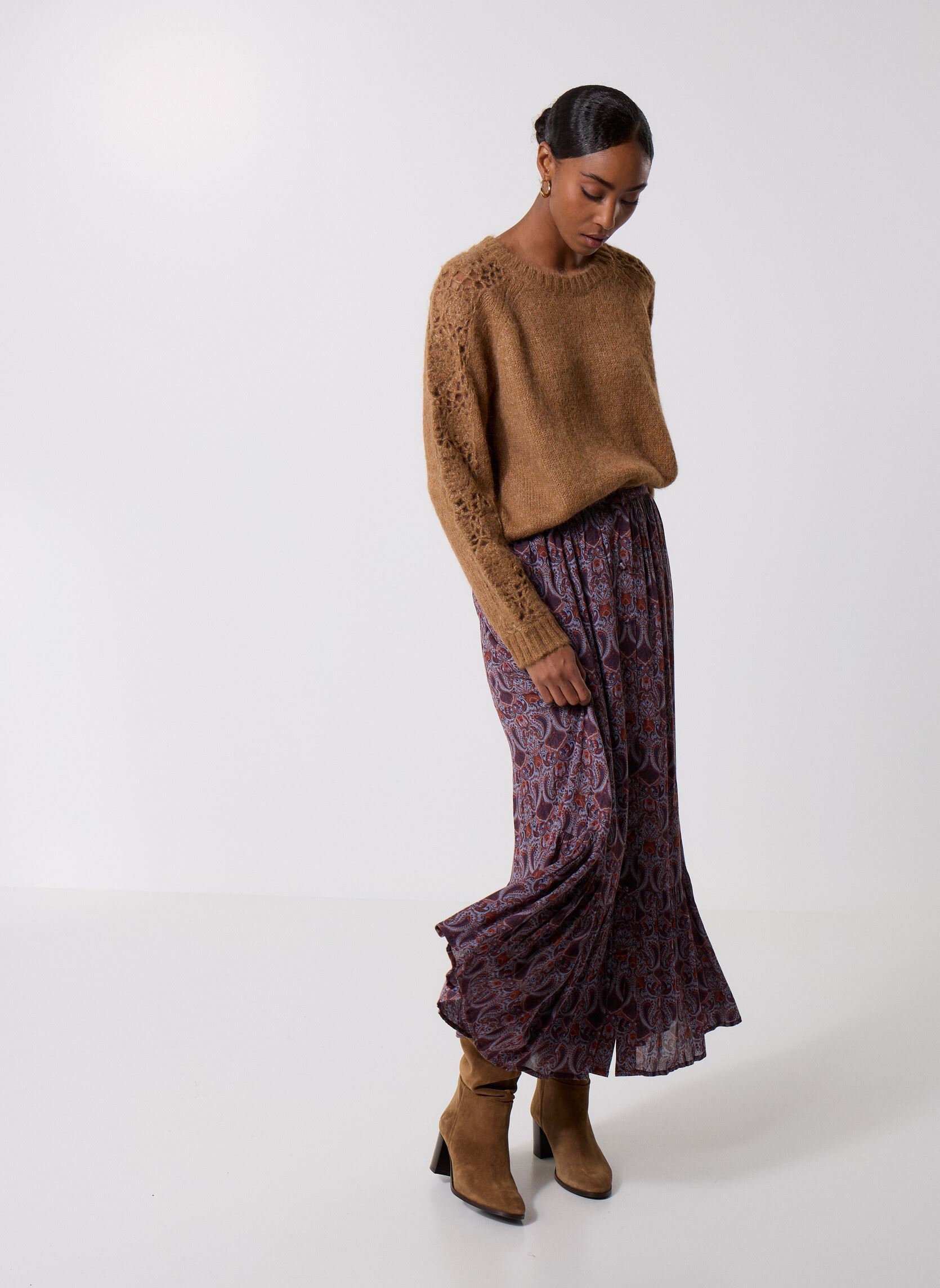 Pulls Melie femme marron La Petite Etoile Pulls Melie femme marron 15-CAMEL