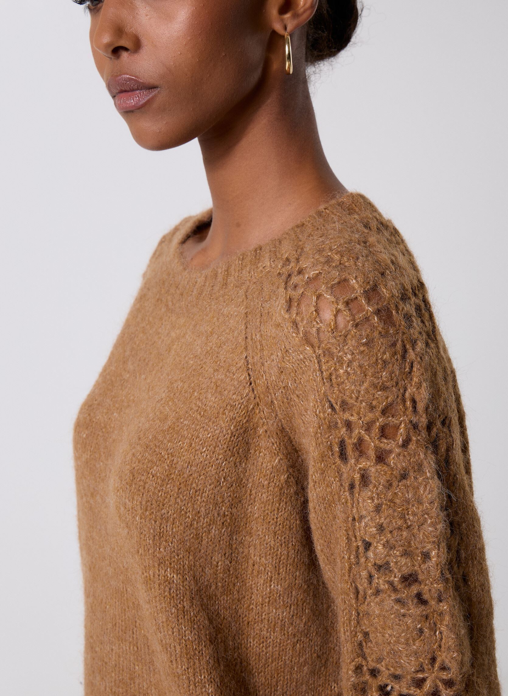 Pulls Melie femme marron La Petite Etoile Pulls Melie femme marron 15-CAMEL