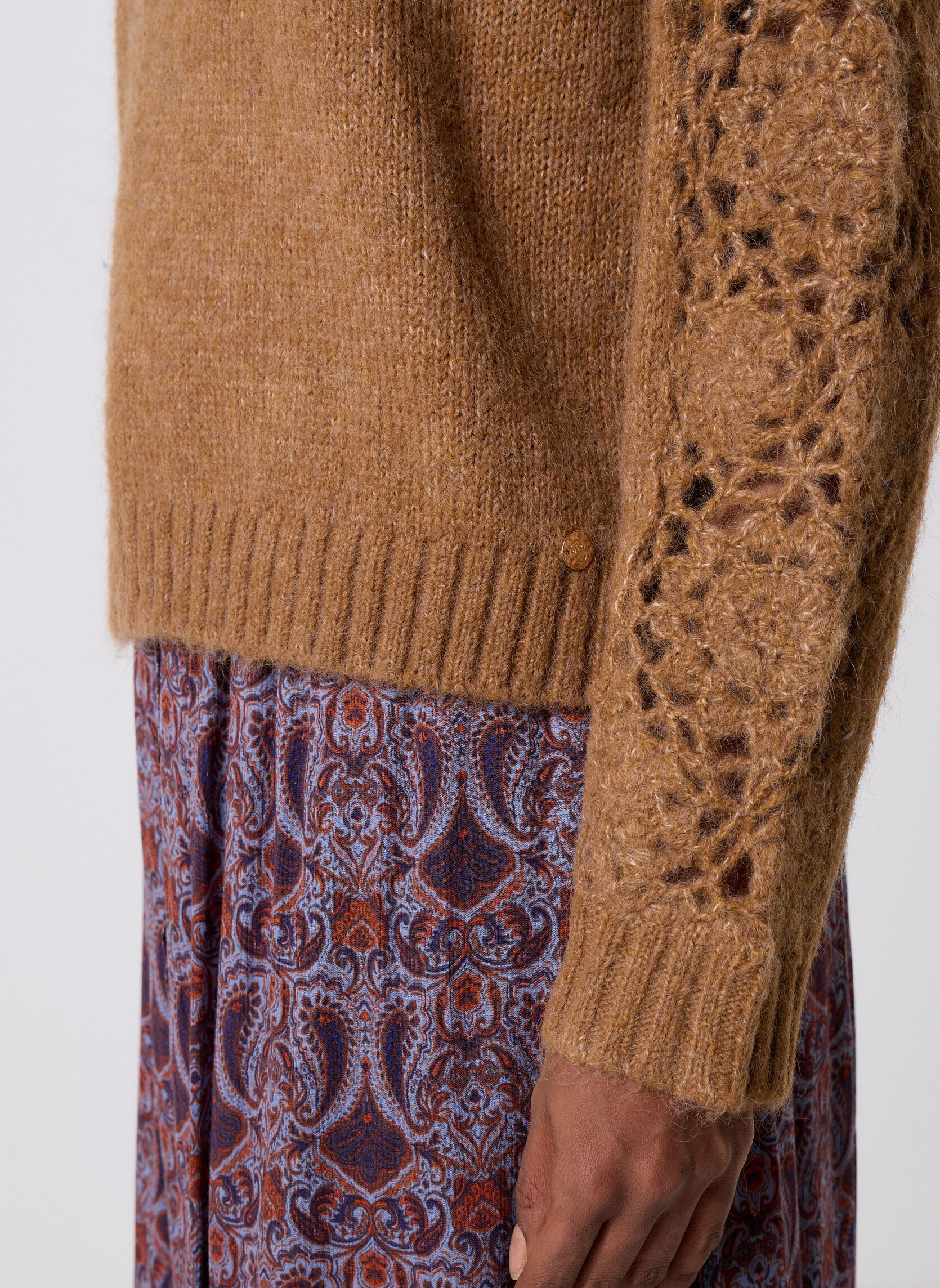 Pulls Melie femme marron La Petite Etoile Pulls Melie femme marron 15-CAMEL