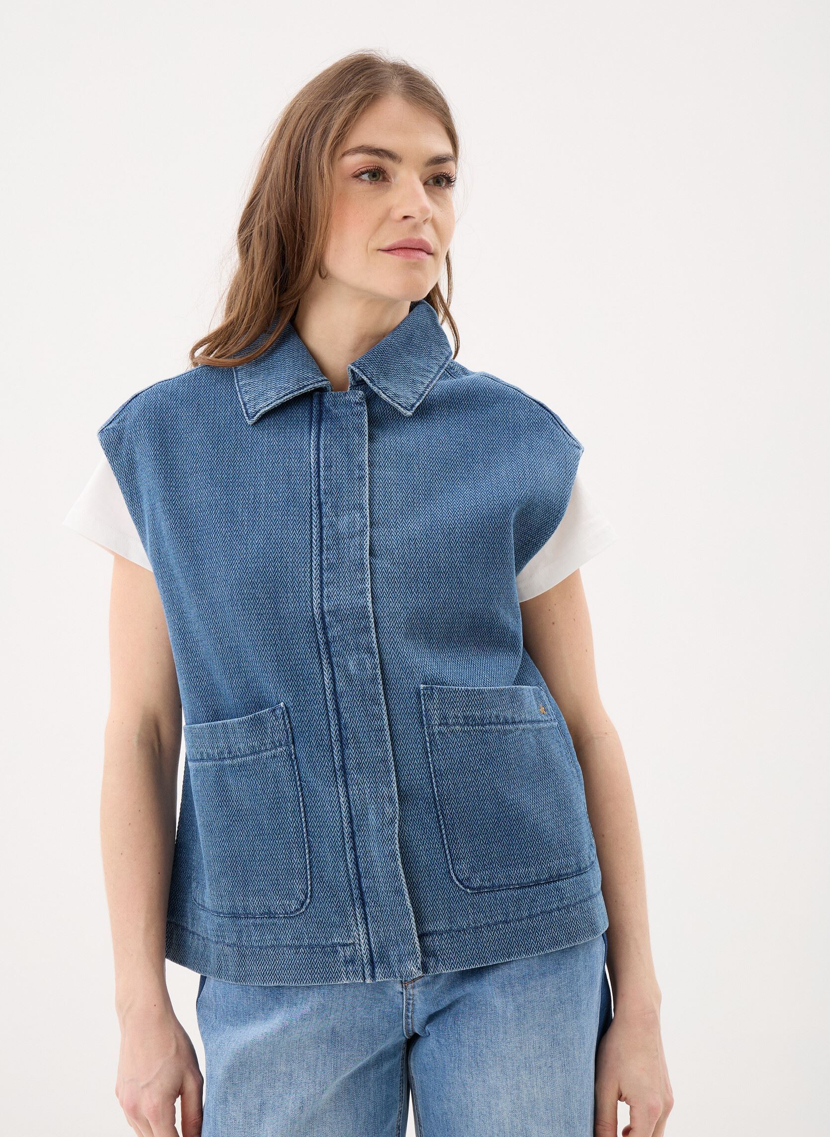 Westen Vaya damen blau La Petite Etoile Westen Vaya damen blau Double Wash