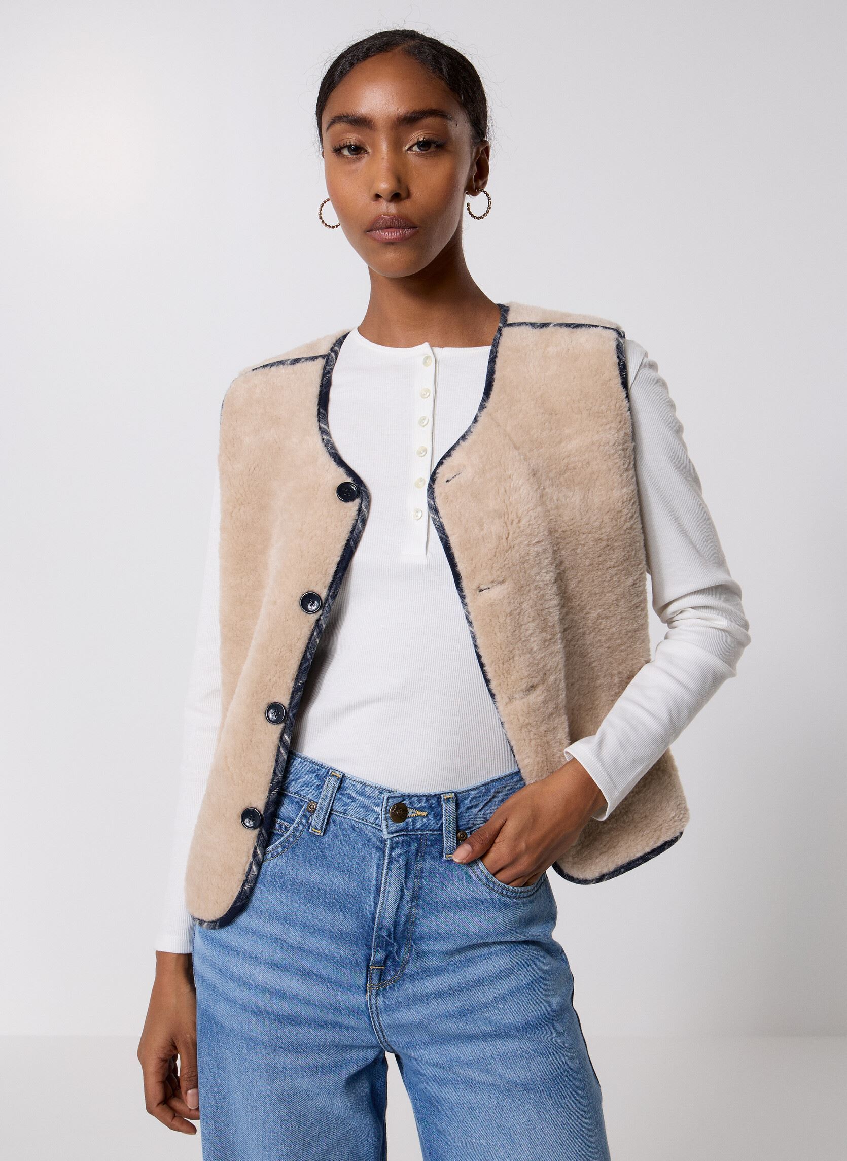 Vestes sans manches Vinka femme bleu La Petite Etoile Vestes sans manches Vinka femme bleu 25-MARINE