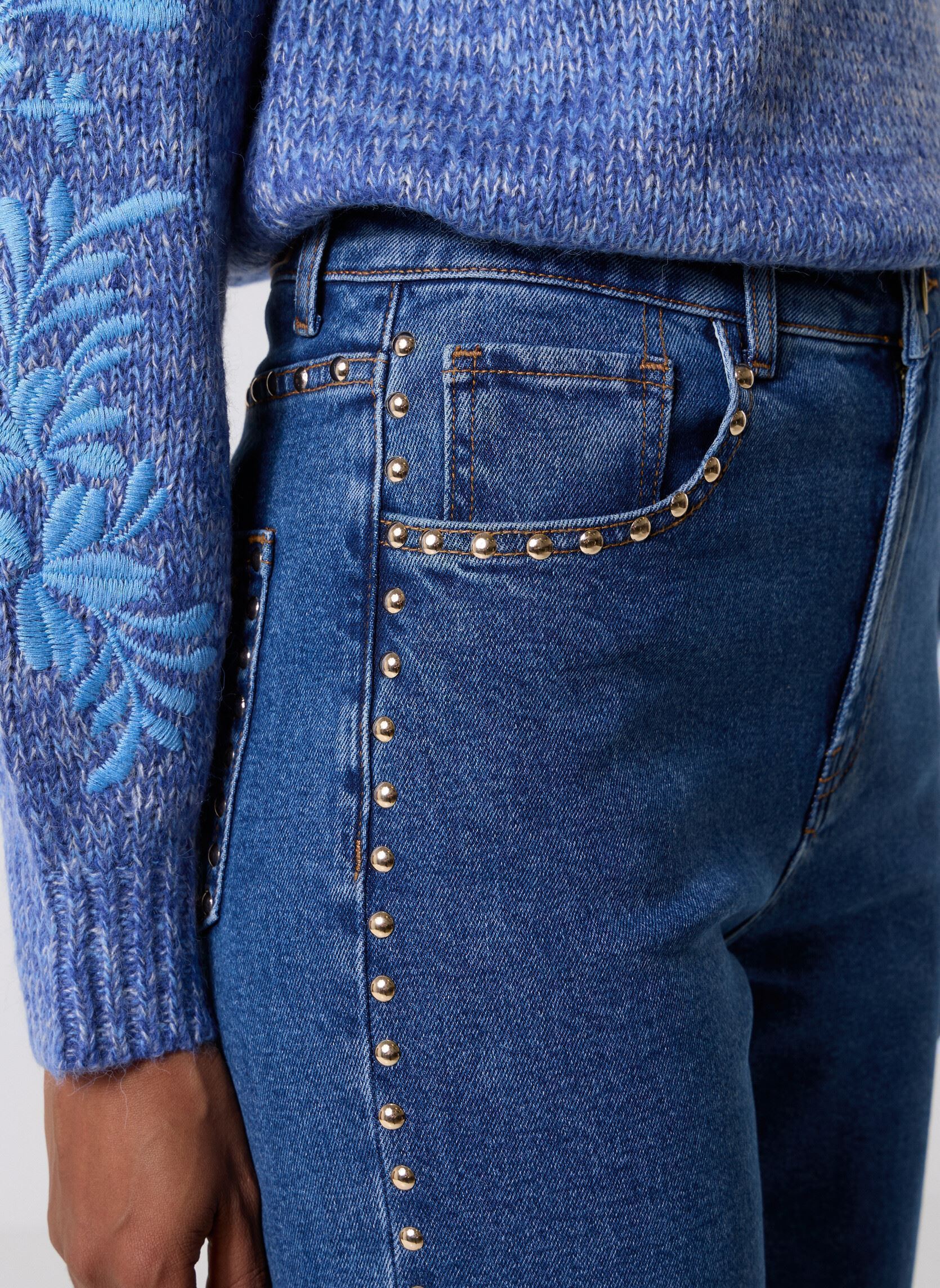 Rechte jeans / Straight Leg Jeans Zephyn dames blauw La Petite Etoile Rechte jeans / Straight Leg Jeans Zephyn dames blauw 94-Wash