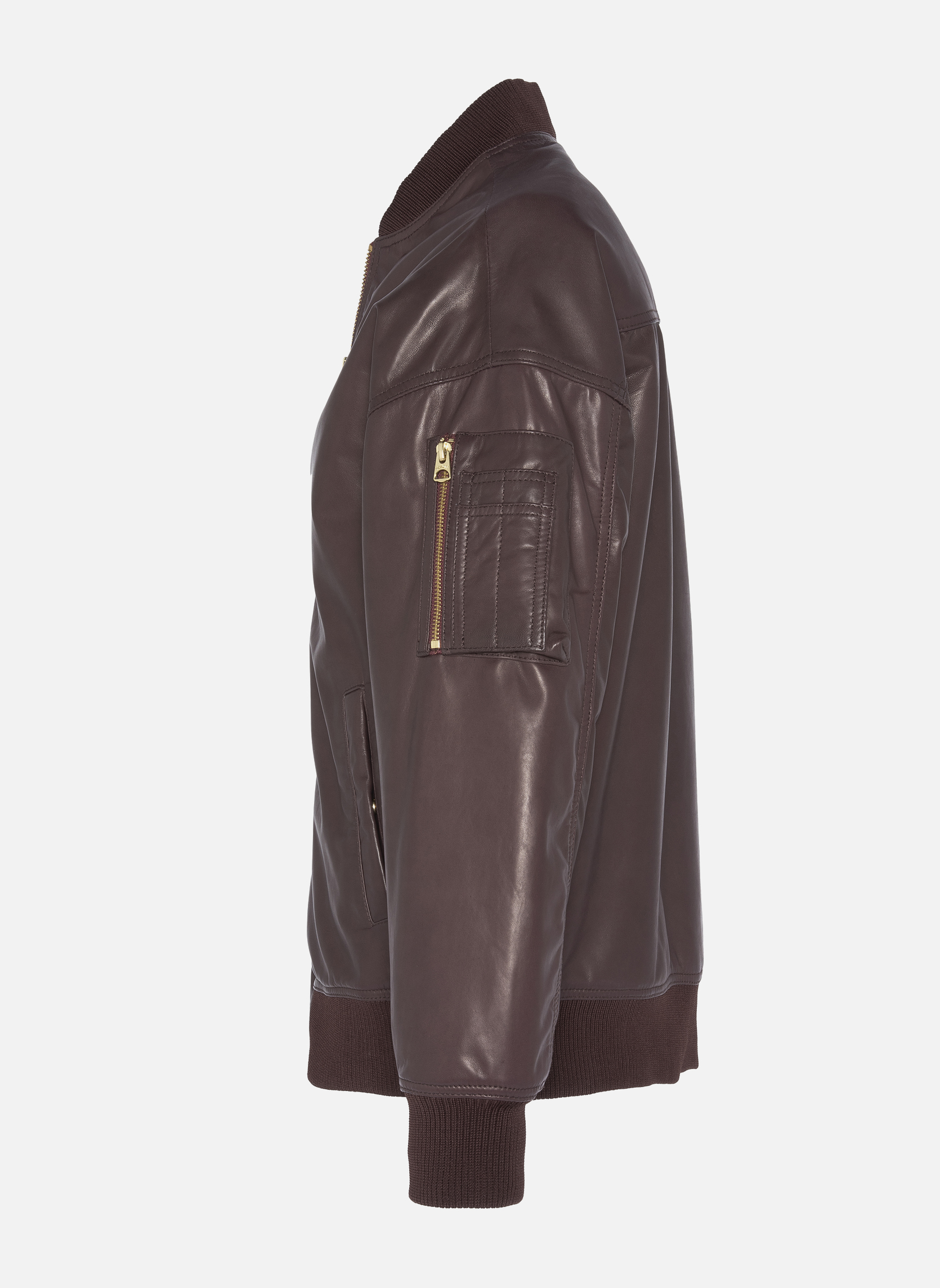 Vestes Bomber MA-1 long Noir femme rouge Schott Vestes Bomber MA-1 long Noir femme rouge Rouge foncé