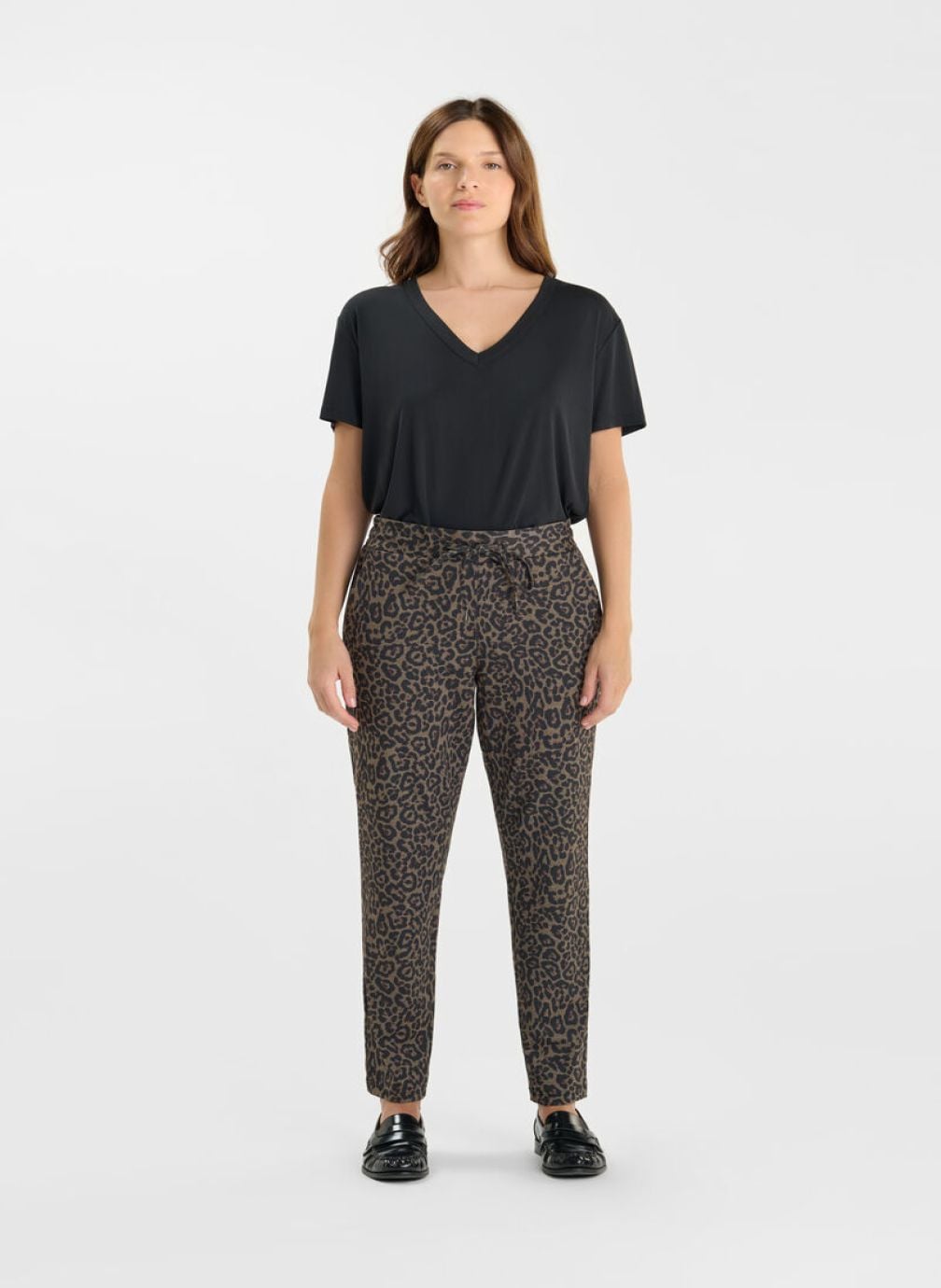 Pantalons droit Pantalon droite LEOPA Brown femme marron Le temps des cerises Pantalons droit Pantalon droite LEOPA Brown femme marron Marron