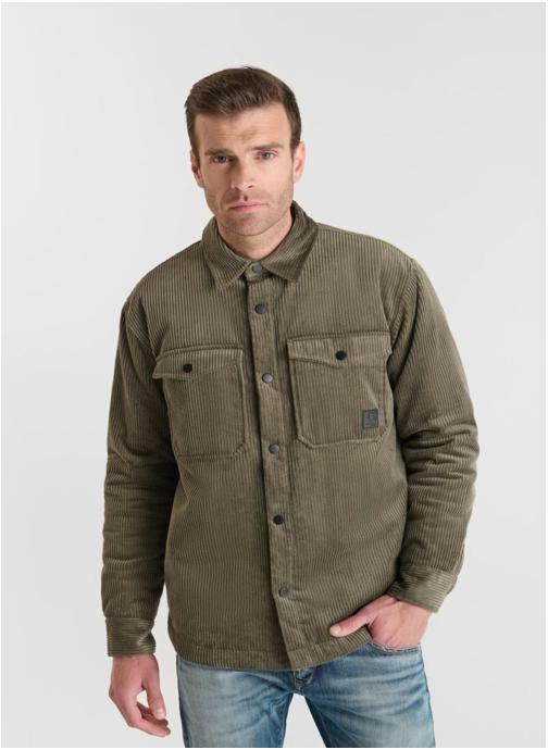 Le temps des cerises Chemises Chemise ZETAX Khaki homme vert