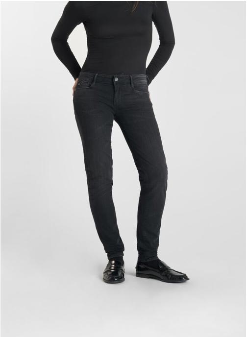 Le temps des cerises Jeans droit Jeans push-up slim PULP Black femme noir