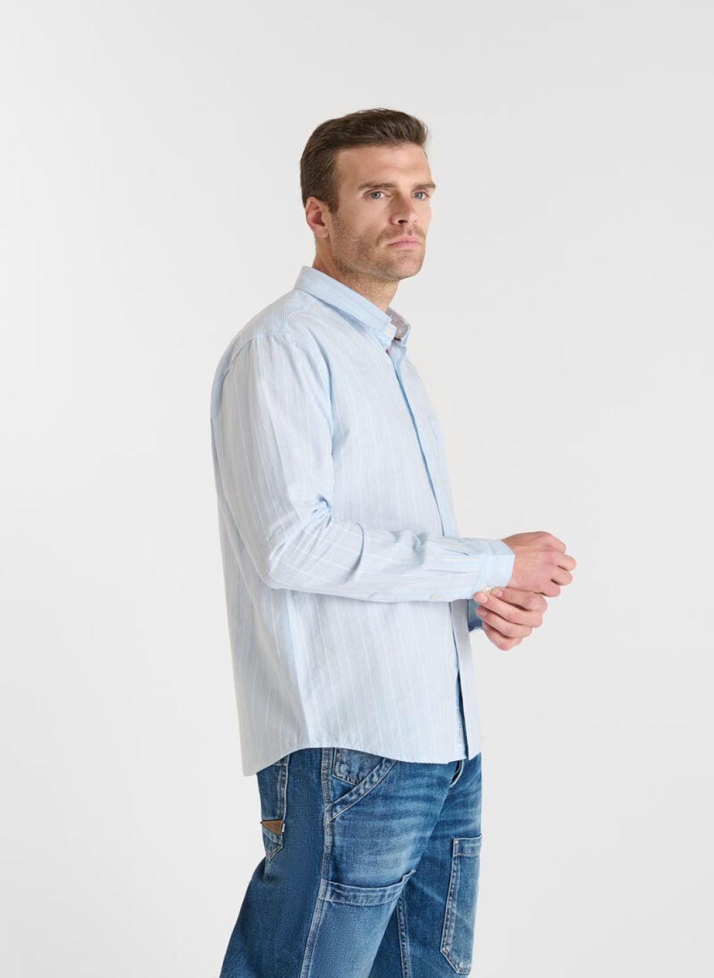 Chemises Chemise VARDA Blue homme bleu Le temps des cerises Chemises Chemise VARDA Blue homme bleu Bleu