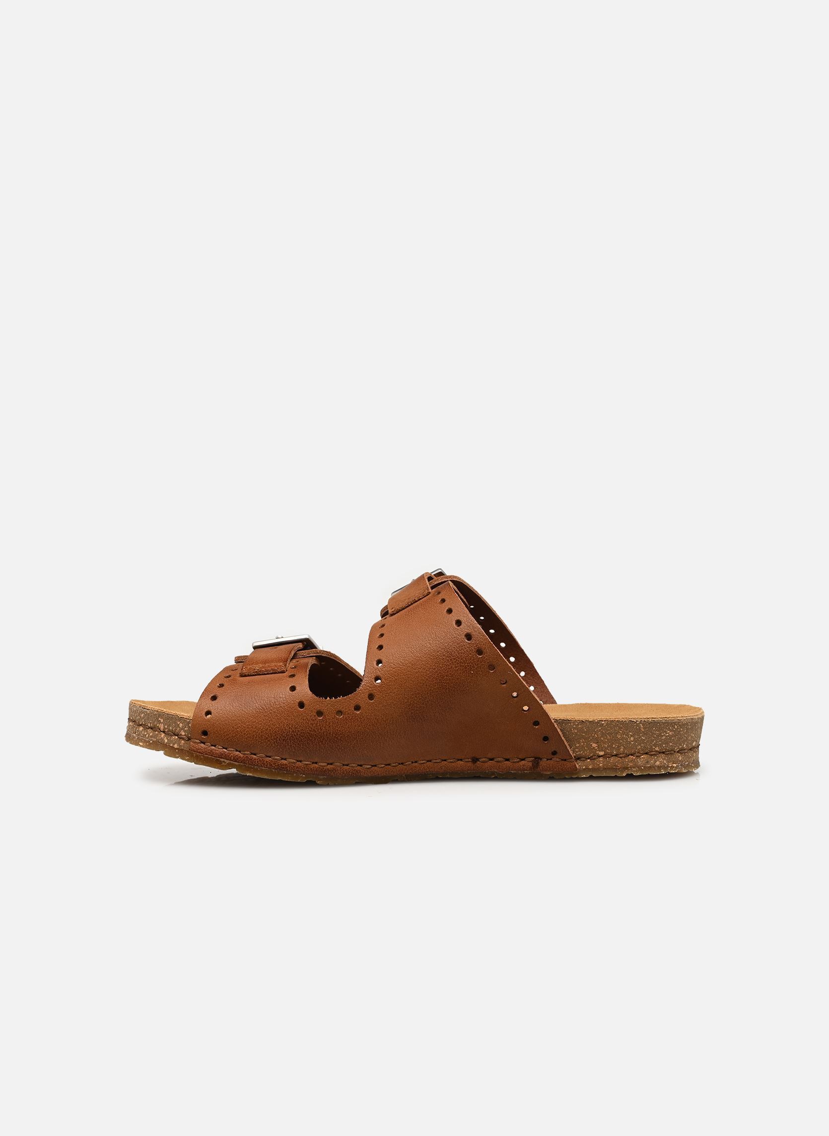 Mules et sabots CRETA 0127 femme marron Art Mules et sabots CRETA 0127 femme marron Cuero