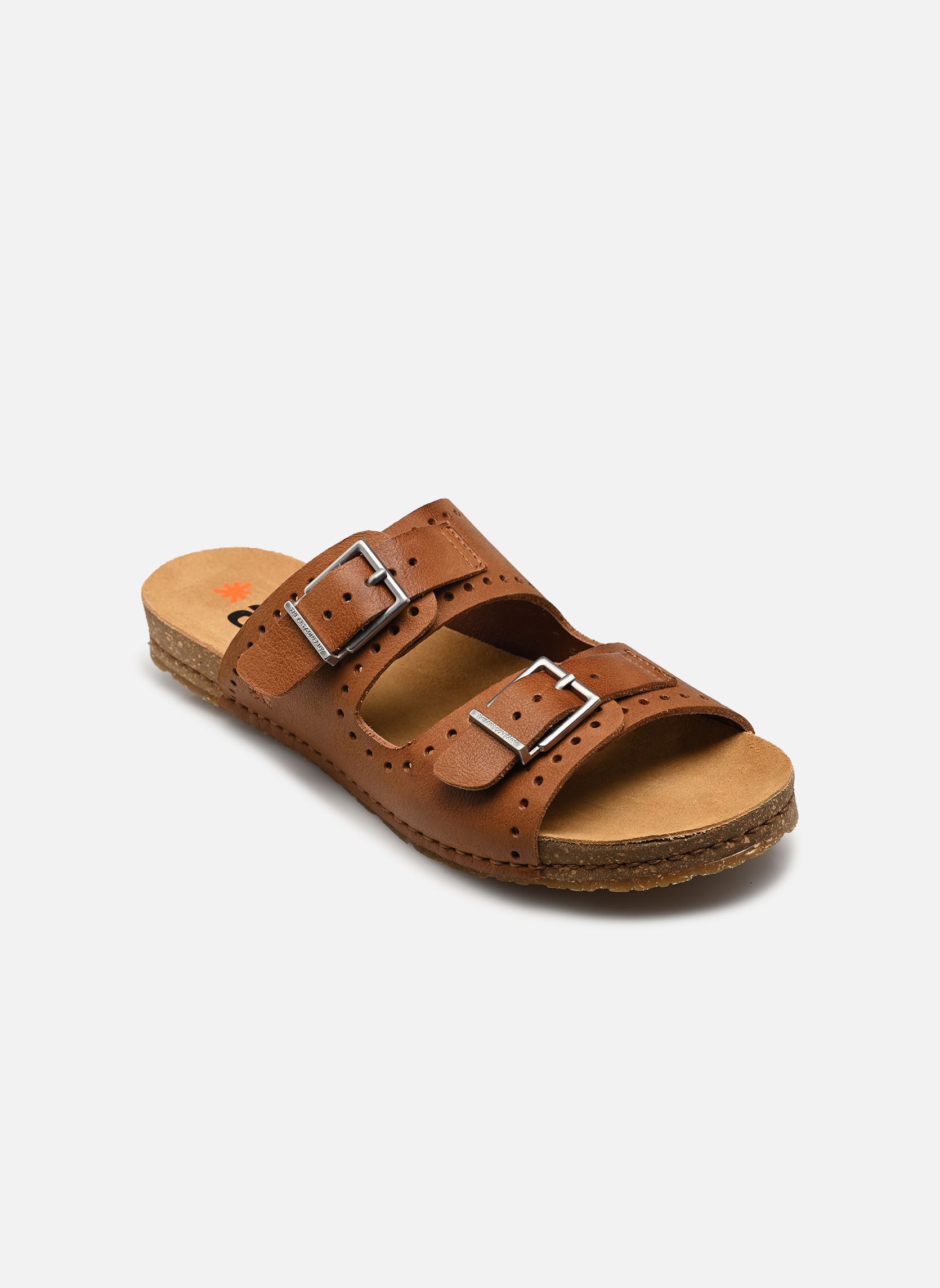 Mules et sabots CRETA 0127 femme marron Art Mules et sabots CRETA 0127 femme marron Cuero