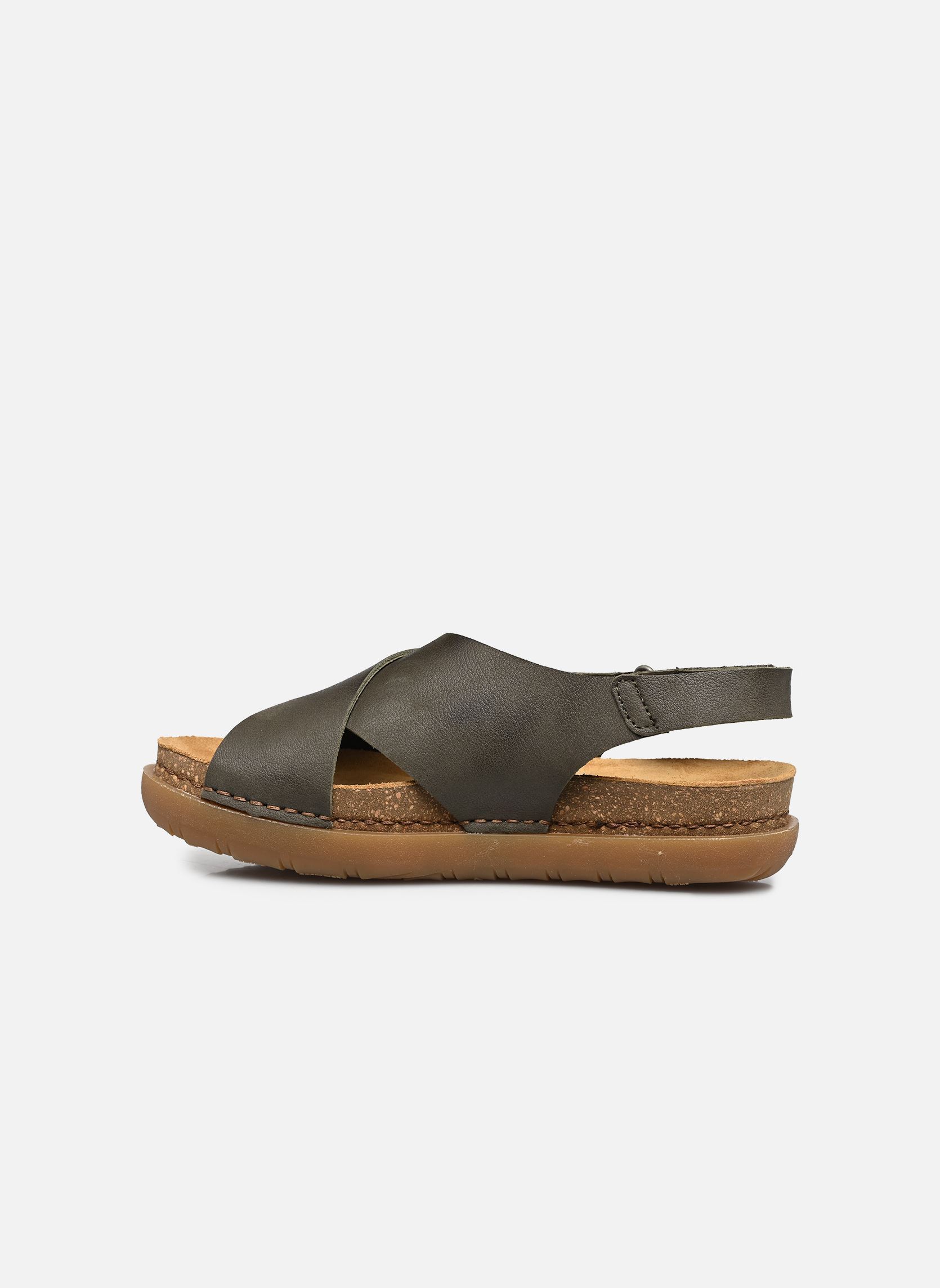 Sandalen met sleehak en plateau RHODES 1710S dames groen Art Sandalen met sleehak en plateau RHODES 1710S dames groen Kaki