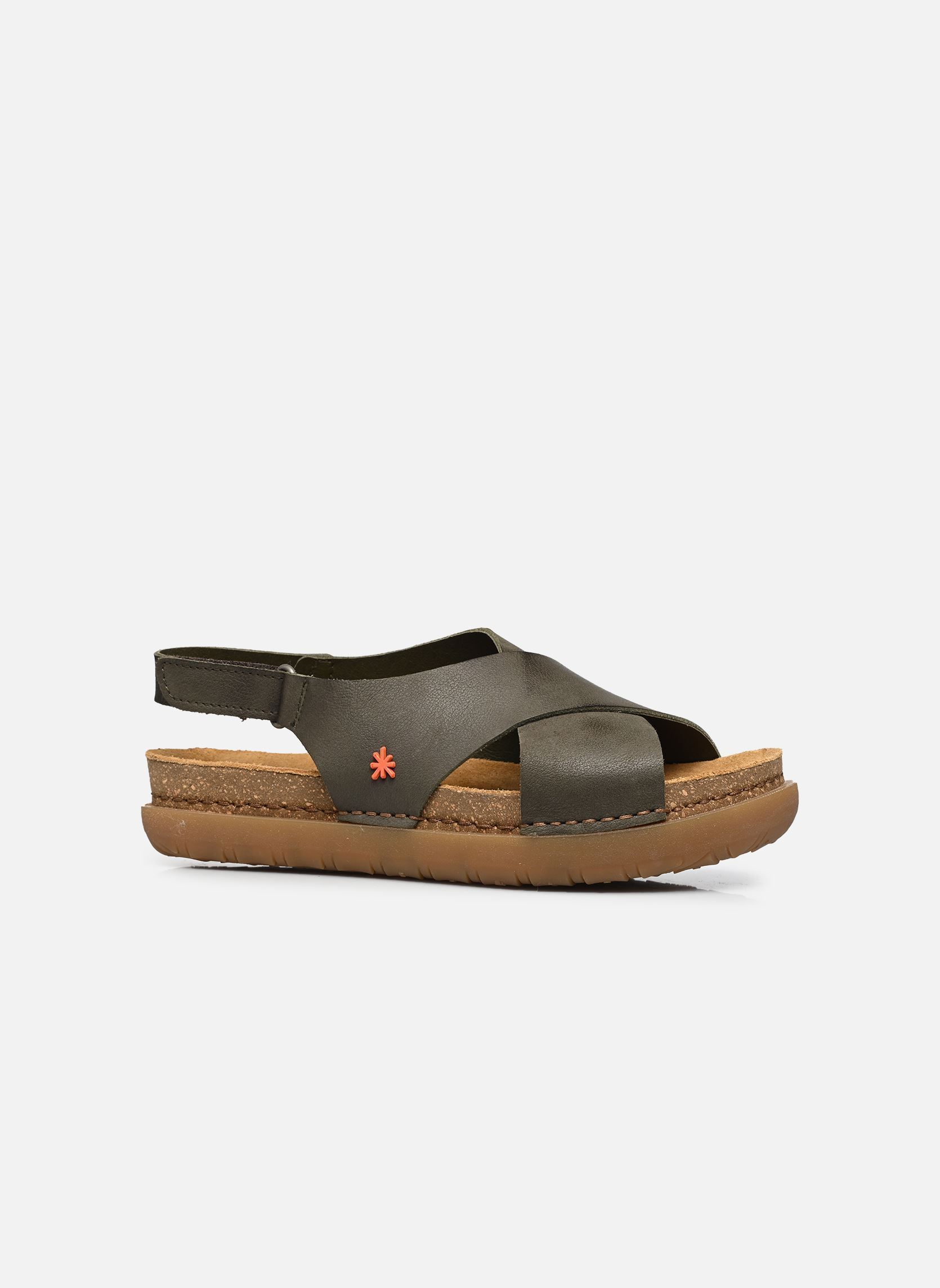 Sandalen met sleehak en plateau RHODES 1710S dames groen Art Sandalen met sleehak en plateau RHODES 1710S dames groen Kaki