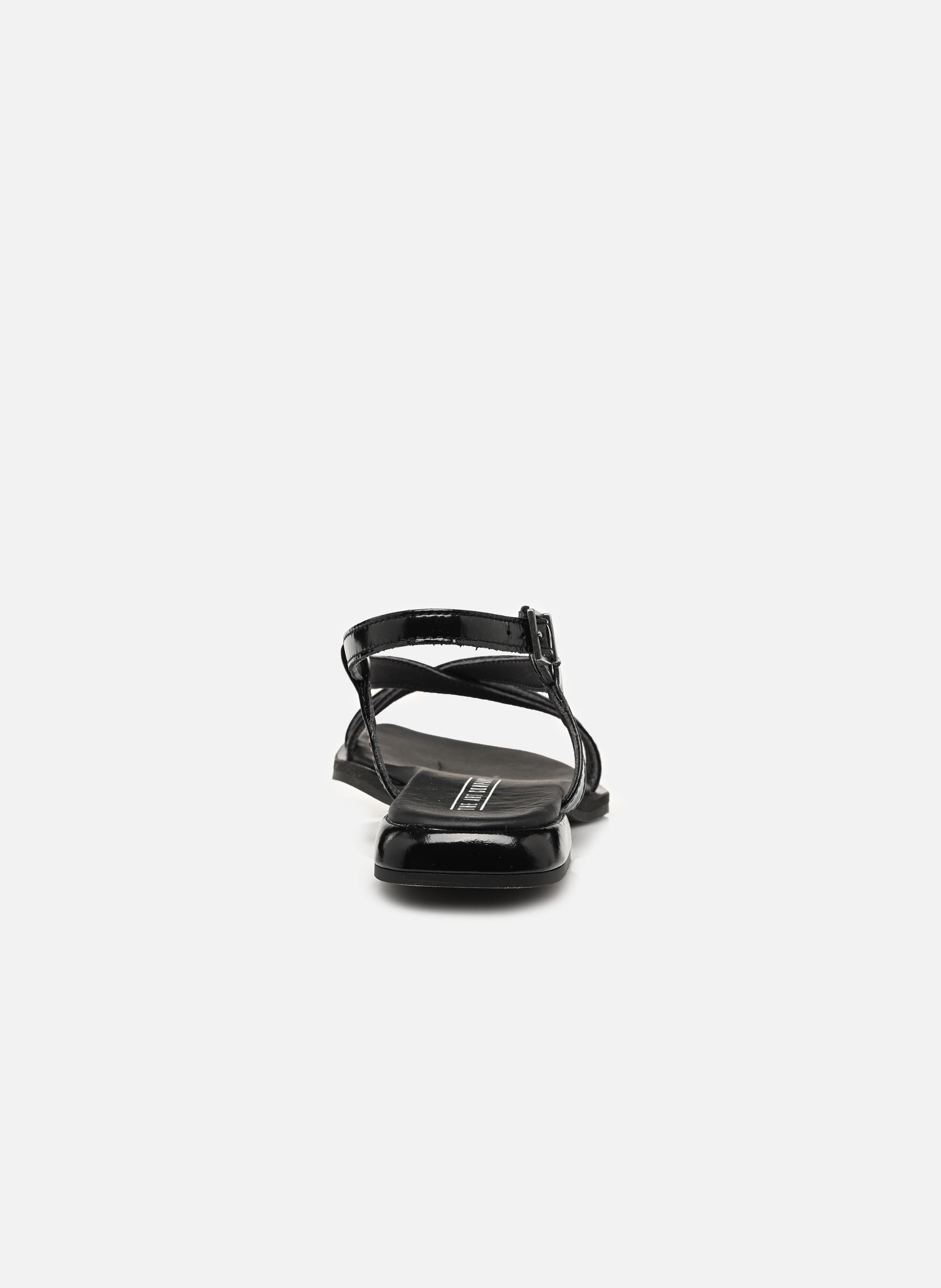Platte sandalen BERGAMO 2001 dames zwart Art Platte sandalen BERGAMO 2001 dames zwart Black