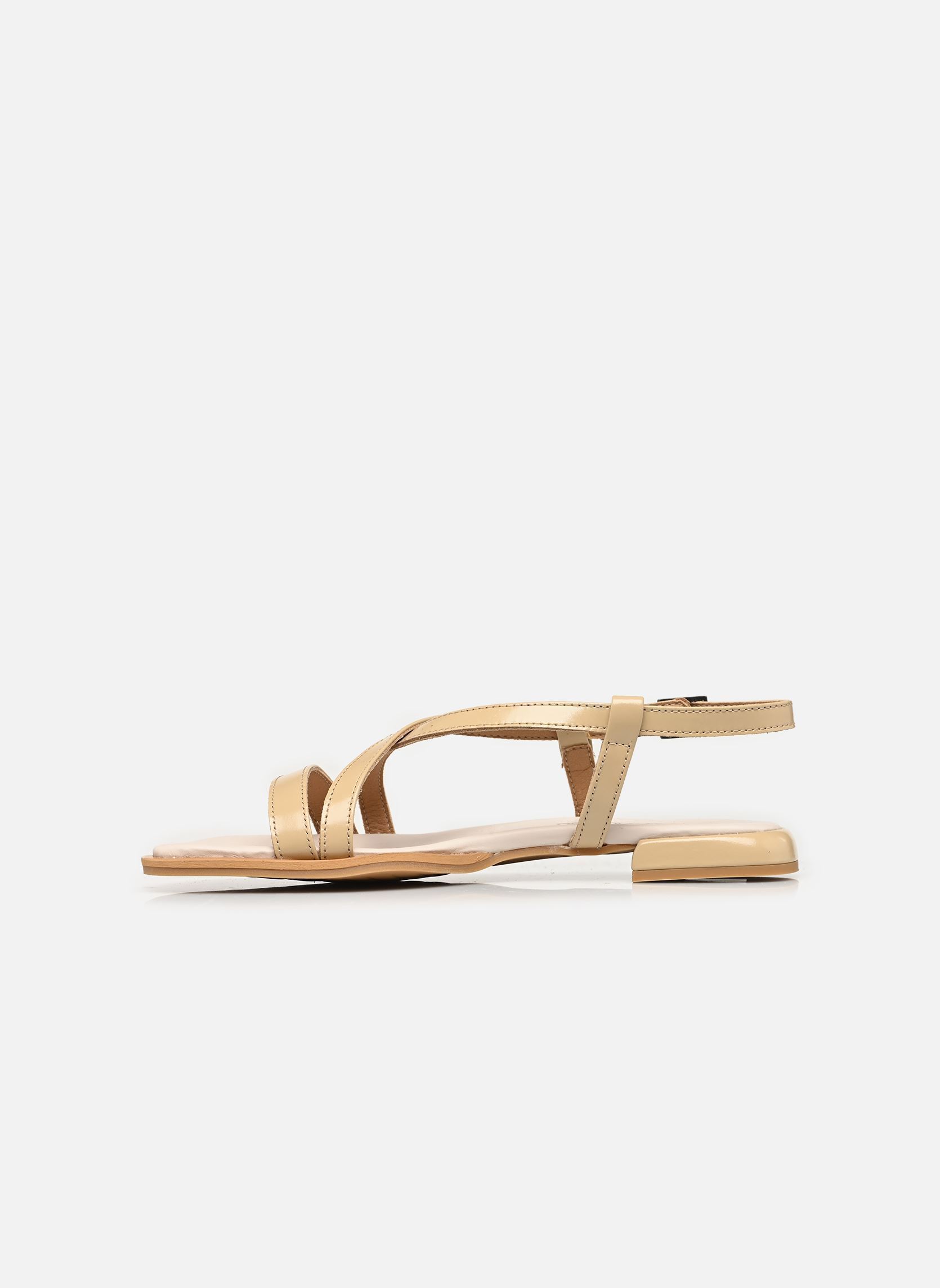 Platte sandalen BERGAMO 2001 dames beige Art Platte sandalen BERGAMO 2001 dames beige Champagne