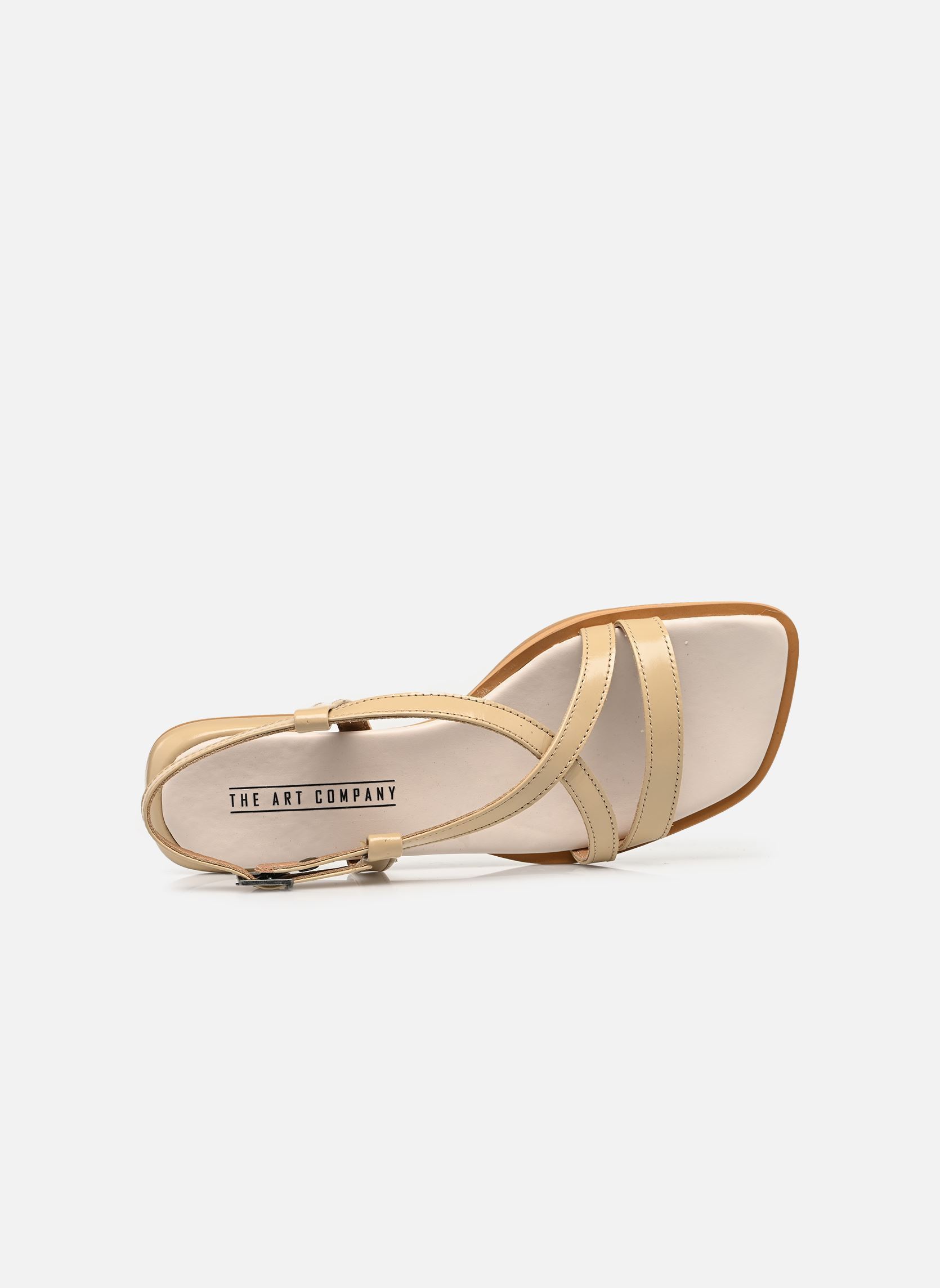 Platte sandalen BERGAMO 2001 dames beige Art Platte sandalen BERGAMO 2001 dames beige Champagne