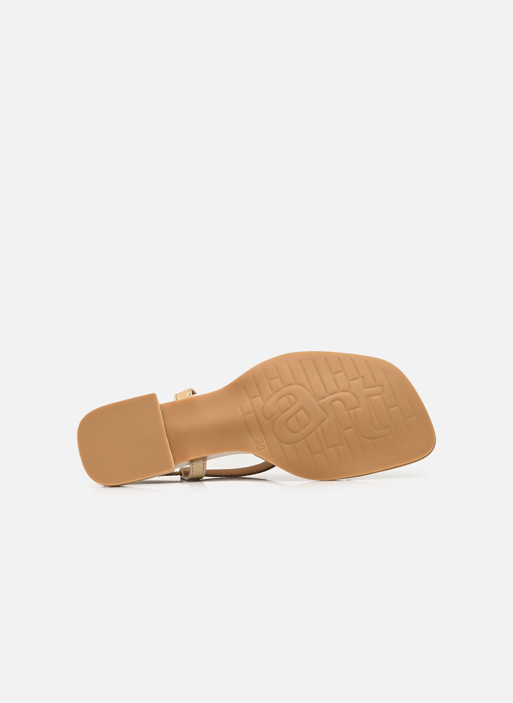 Platte sandalen BERGAMO 2001 dames beige Art Platte sandalen BERGAMO 2001 dames beige Champagne