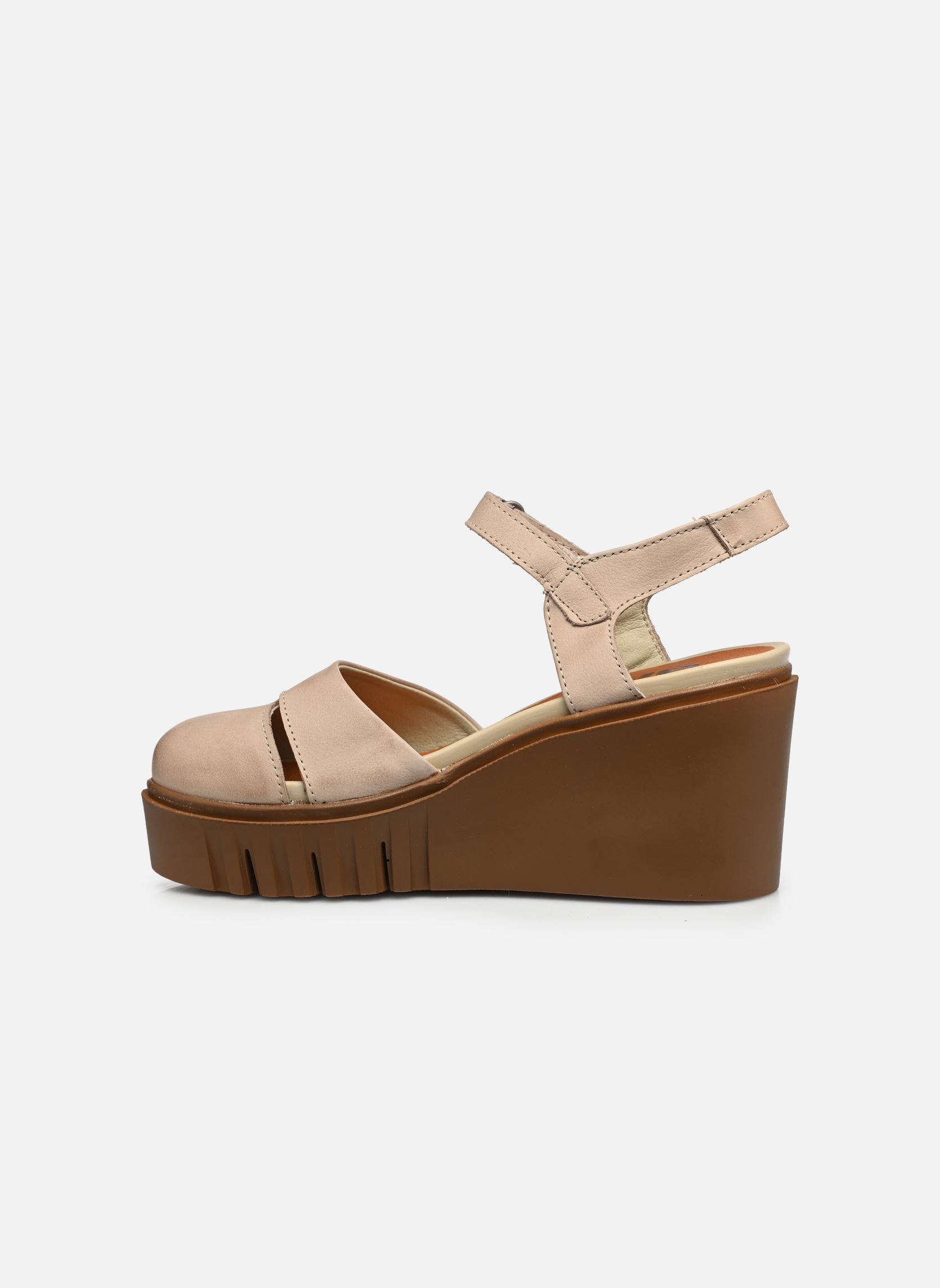 Sandalen met sleehak en plateau CATANIA 2083 dames beige Art Sandalen met sleehak en plateau CATANIA 2083 dames beige Cream