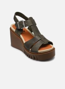 Sandalen met sleehak en plateau CATANIA 2084 dames groen